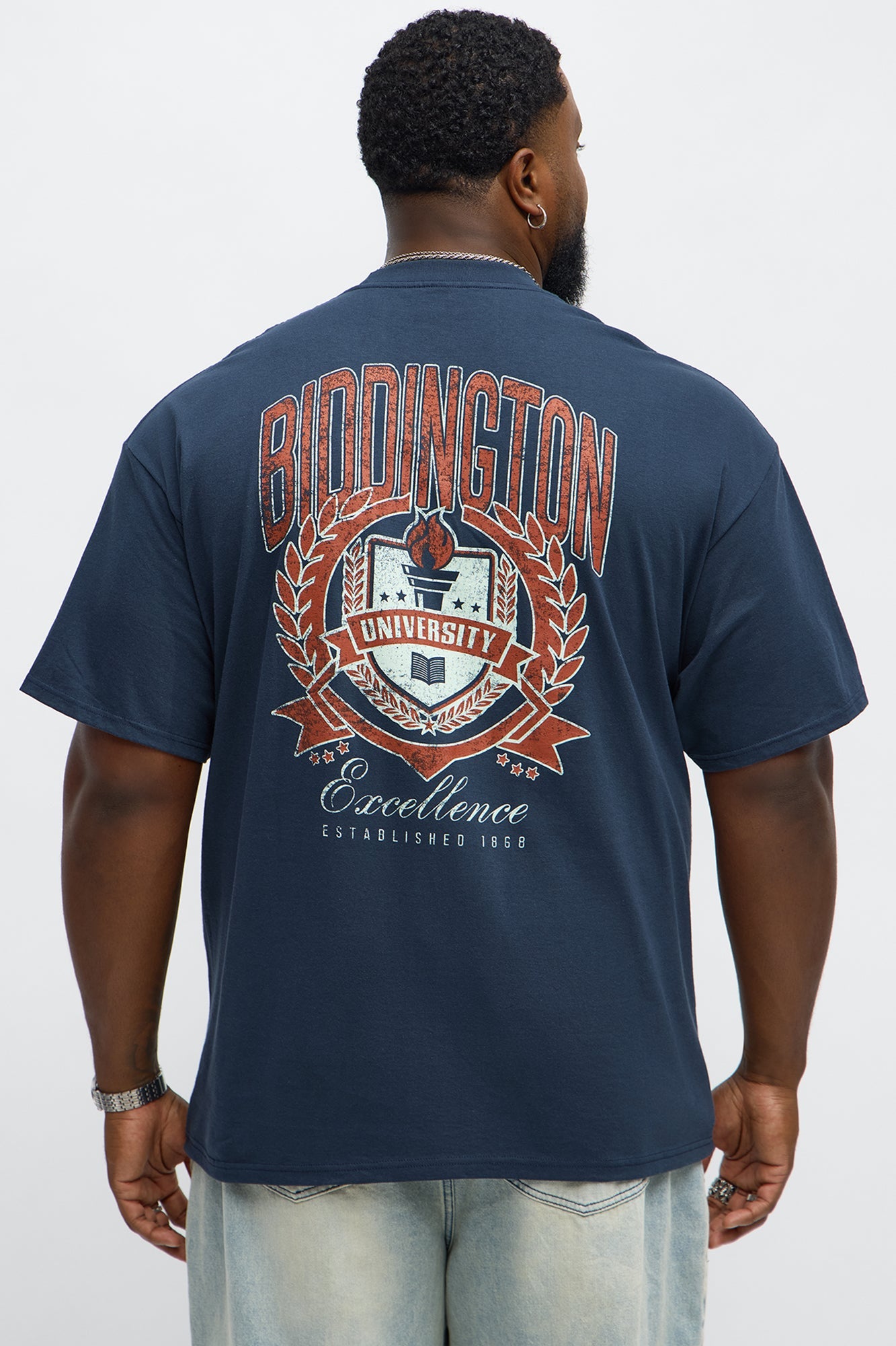 Biddington University Short Sleeve Tee - Navy