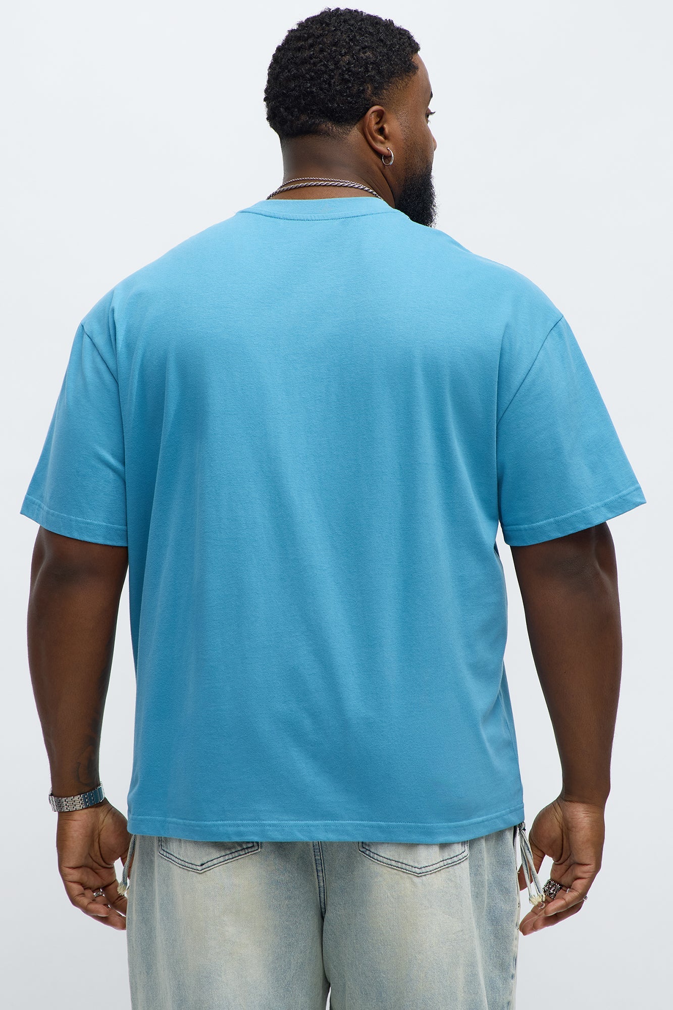 Relaxed Premium Midweight Tee - Blue
