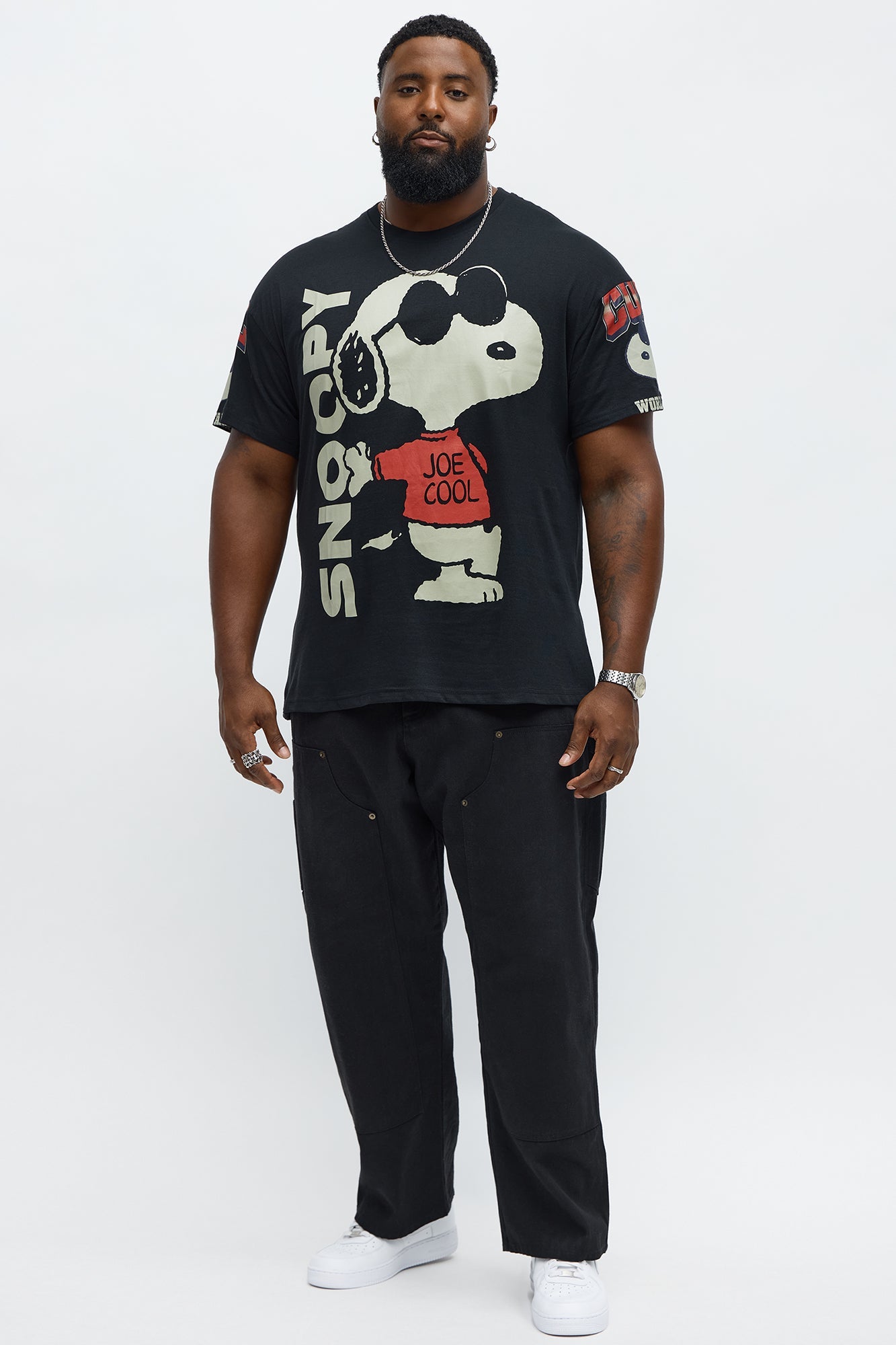 Snoopy Joe Cool Short Sleeve Tee - Black