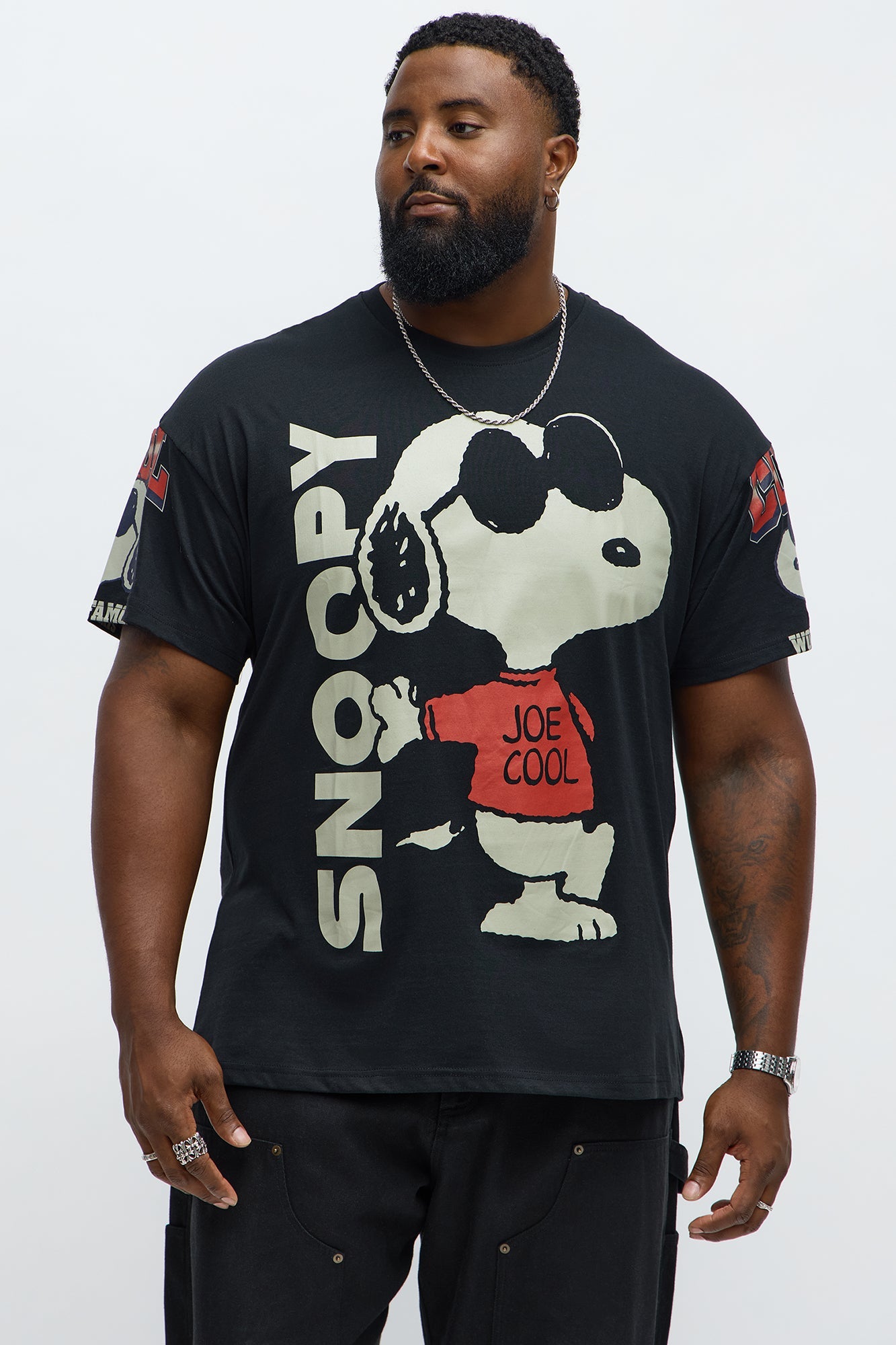Snoopy Joe Cool Short Sleeve Tee - Black