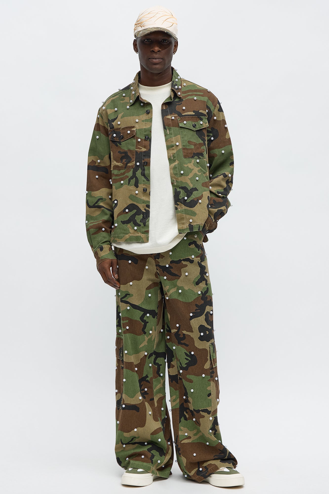 Pearl Wildin Camo Button Up Shirt - Camouflage