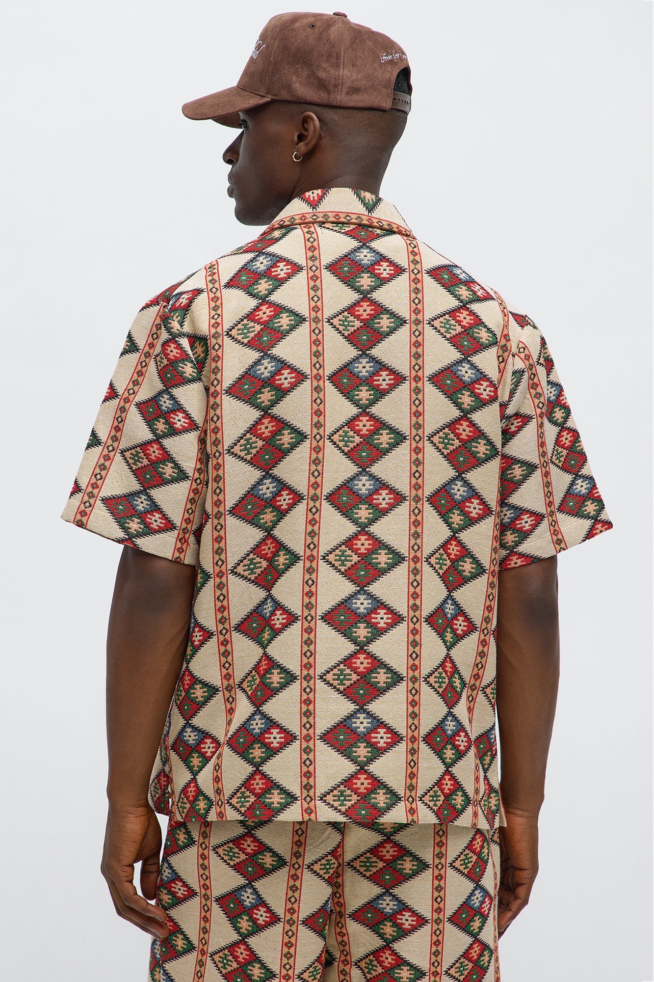 Tribal Tapestry Button Up Shirt - Multi Color