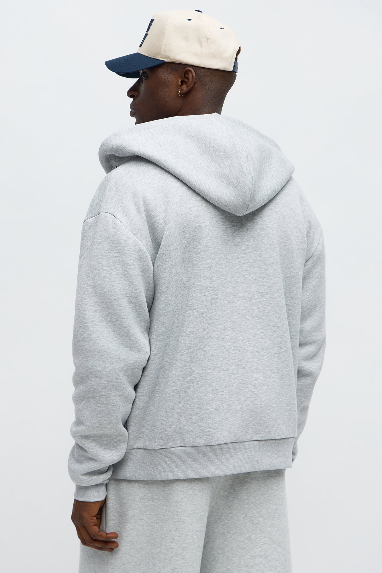 Tyson Stay Away Zip Up Hoodie - Heather Grey