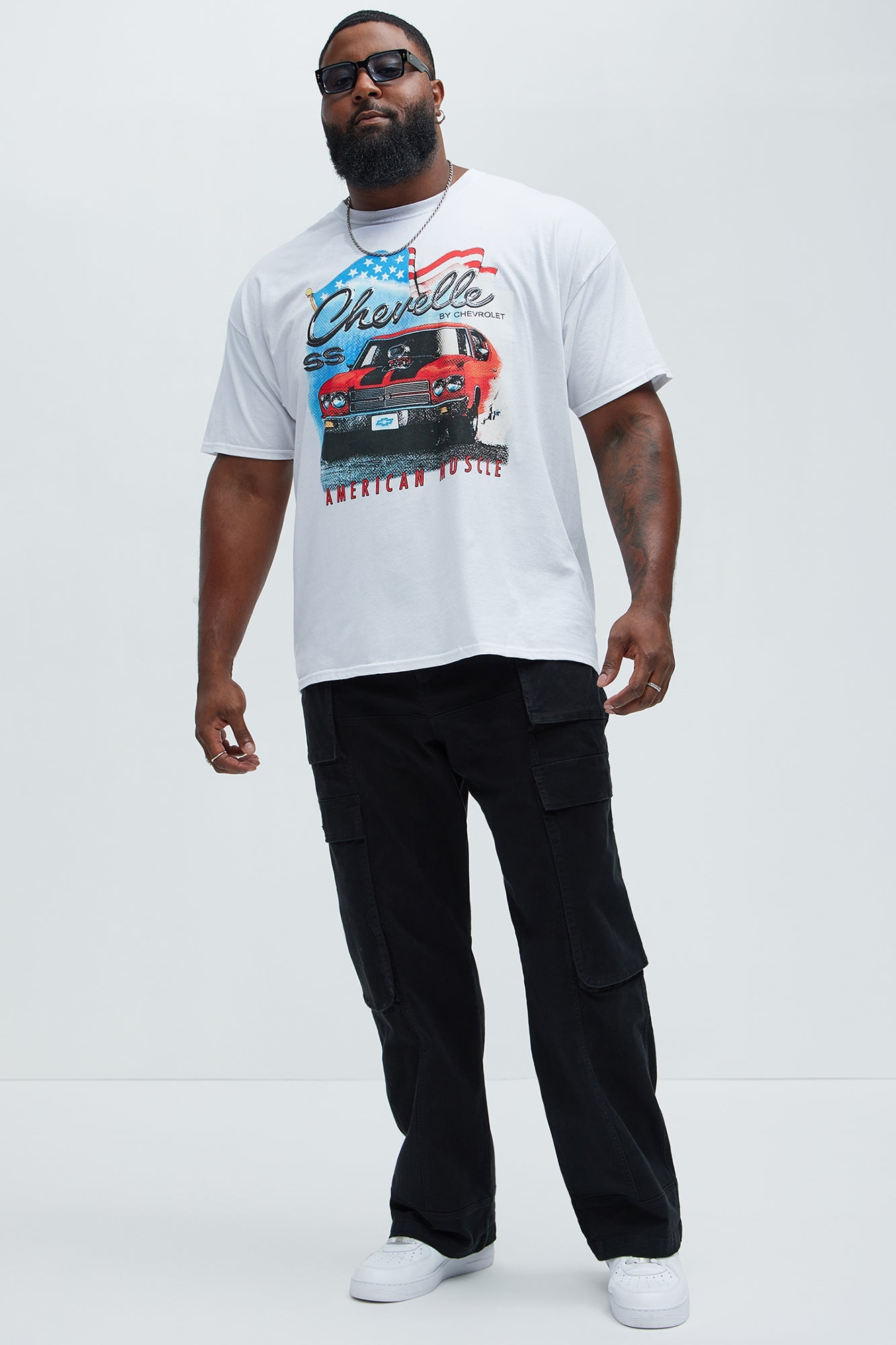 Psyche Straight Cargo Jeans - Black