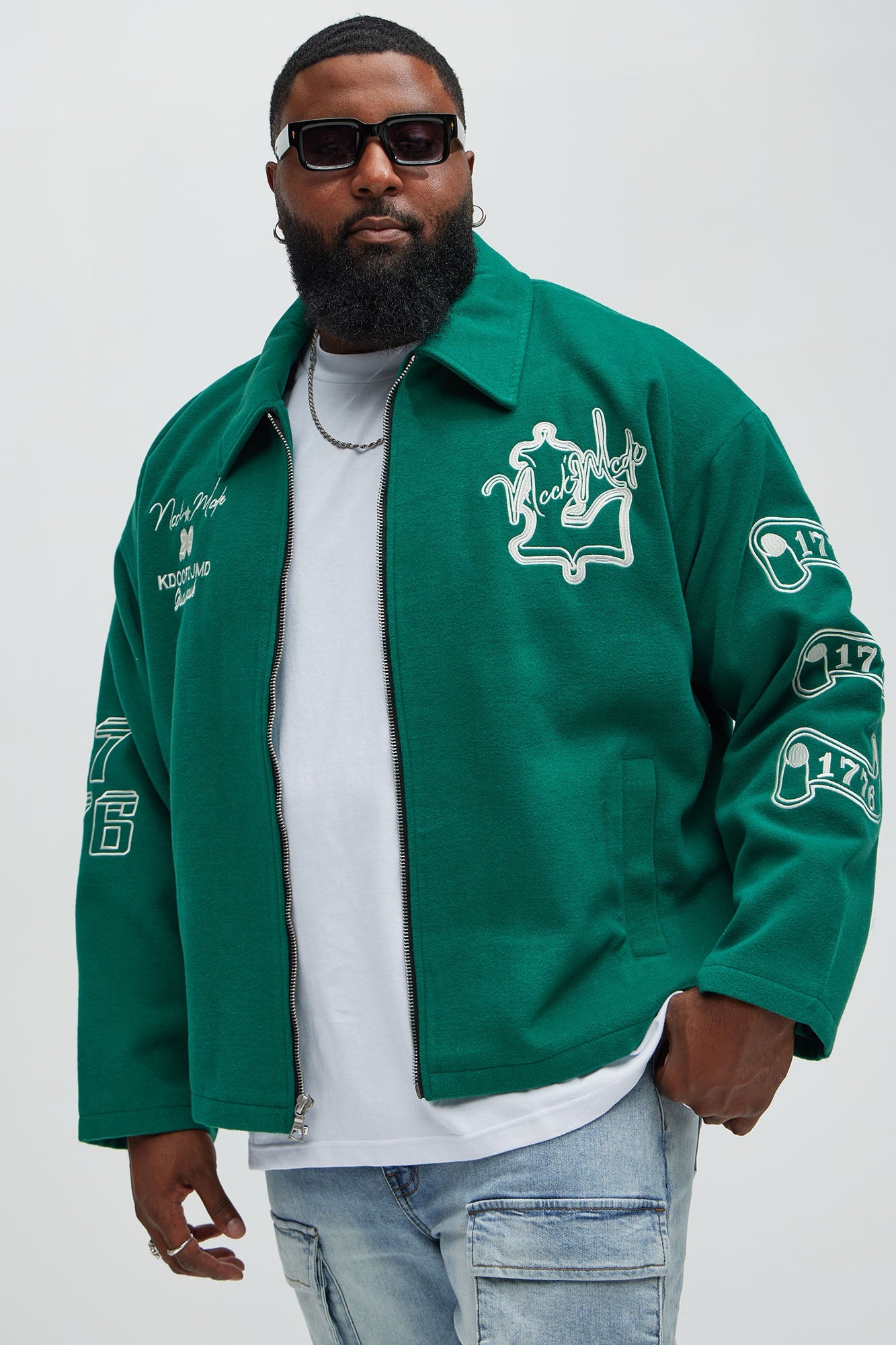 Independence Varsity Jacket - Kelly Green