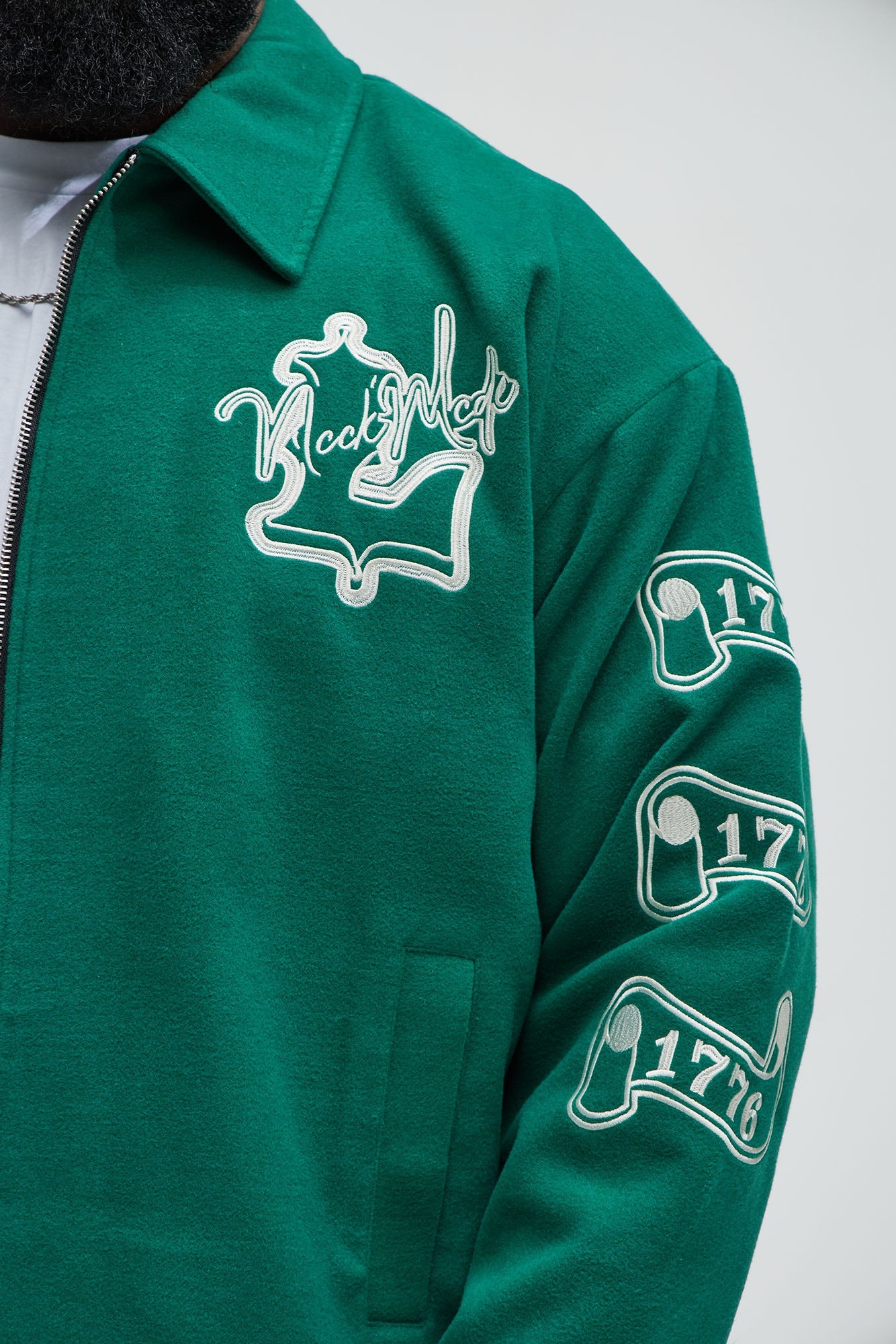 Independence Varsity Jacket - Kelly Green