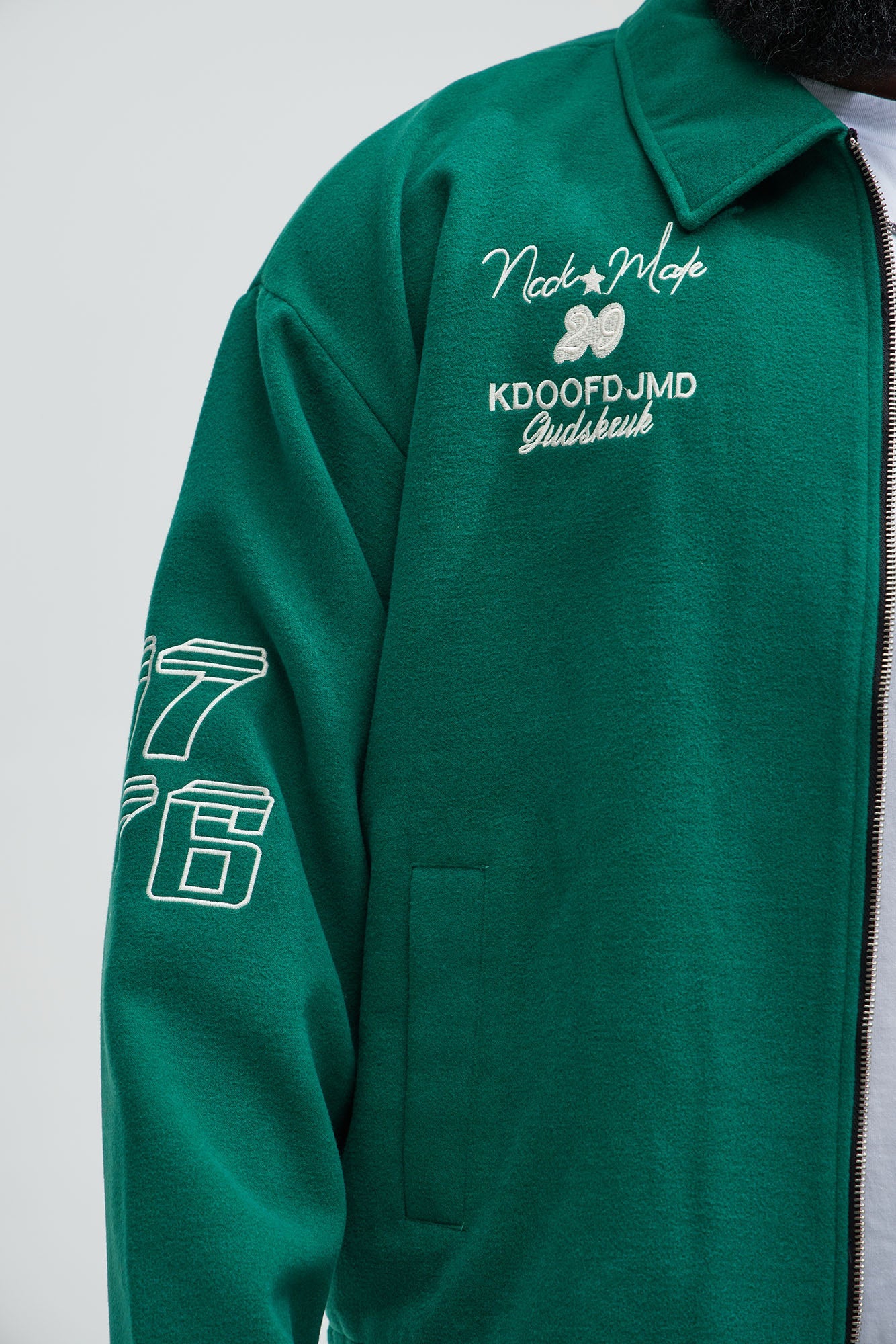 Independence Varsity Jacket - Kelly Green