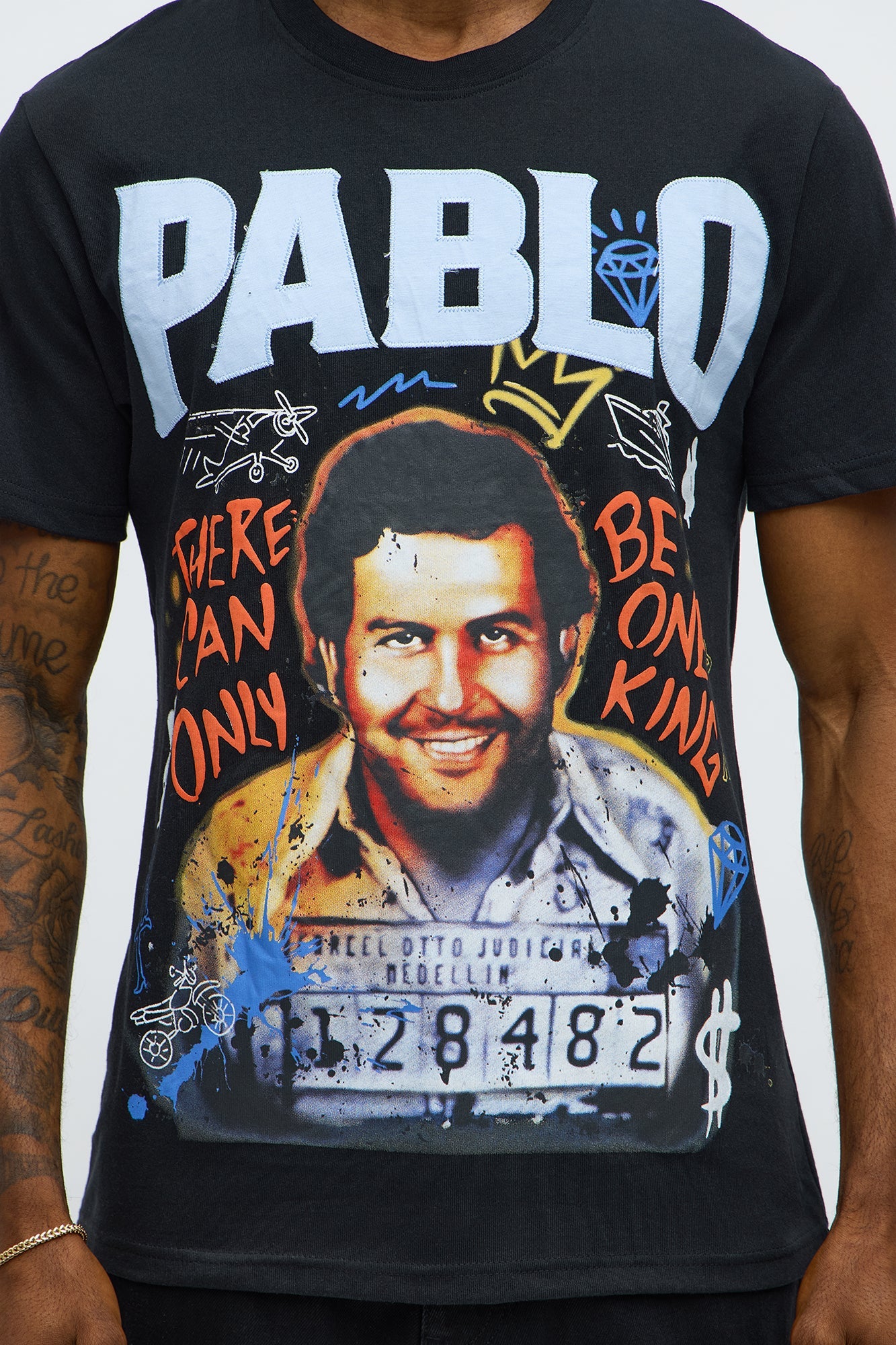 Pablo Escobar Only One Short Sleeve Tee - Black