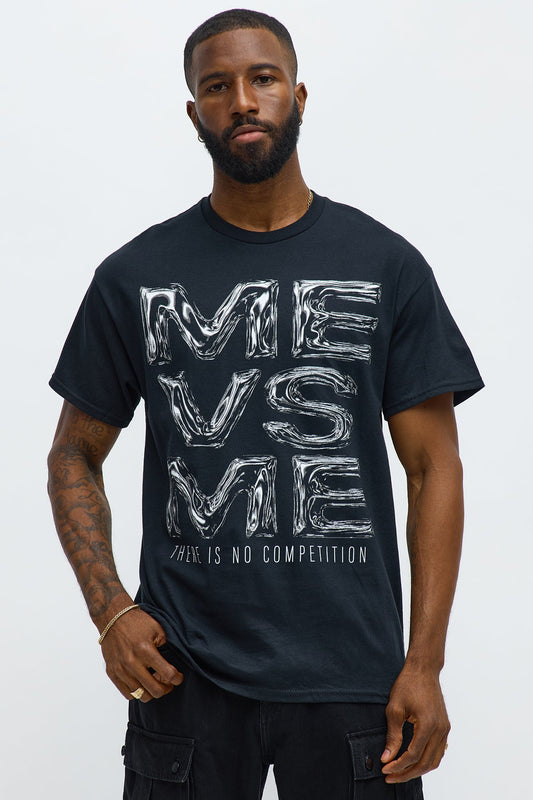 Me Vs Me Short Sleeve Tee - Black