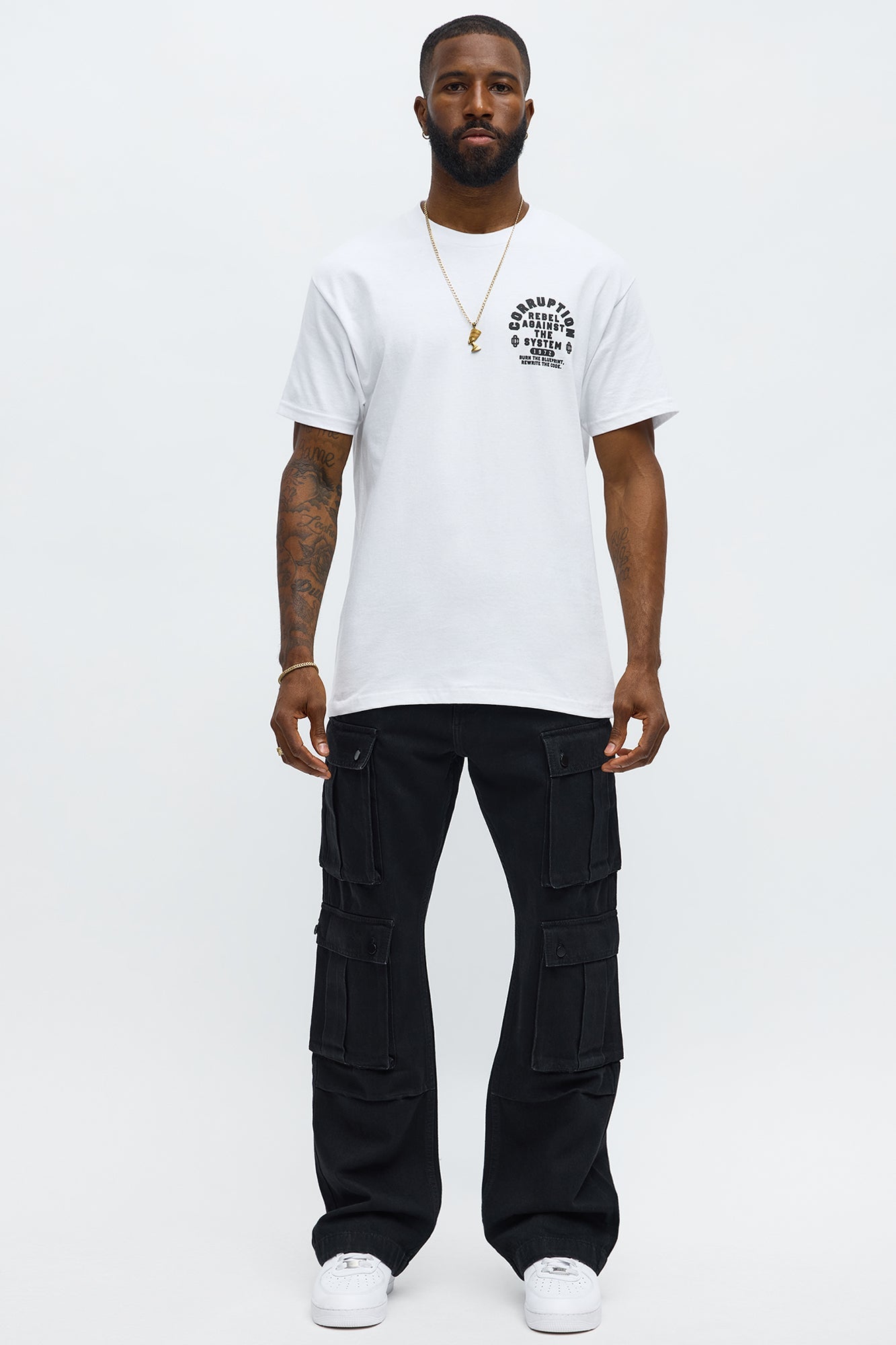 System Corruption Short Sleeve Tee - White