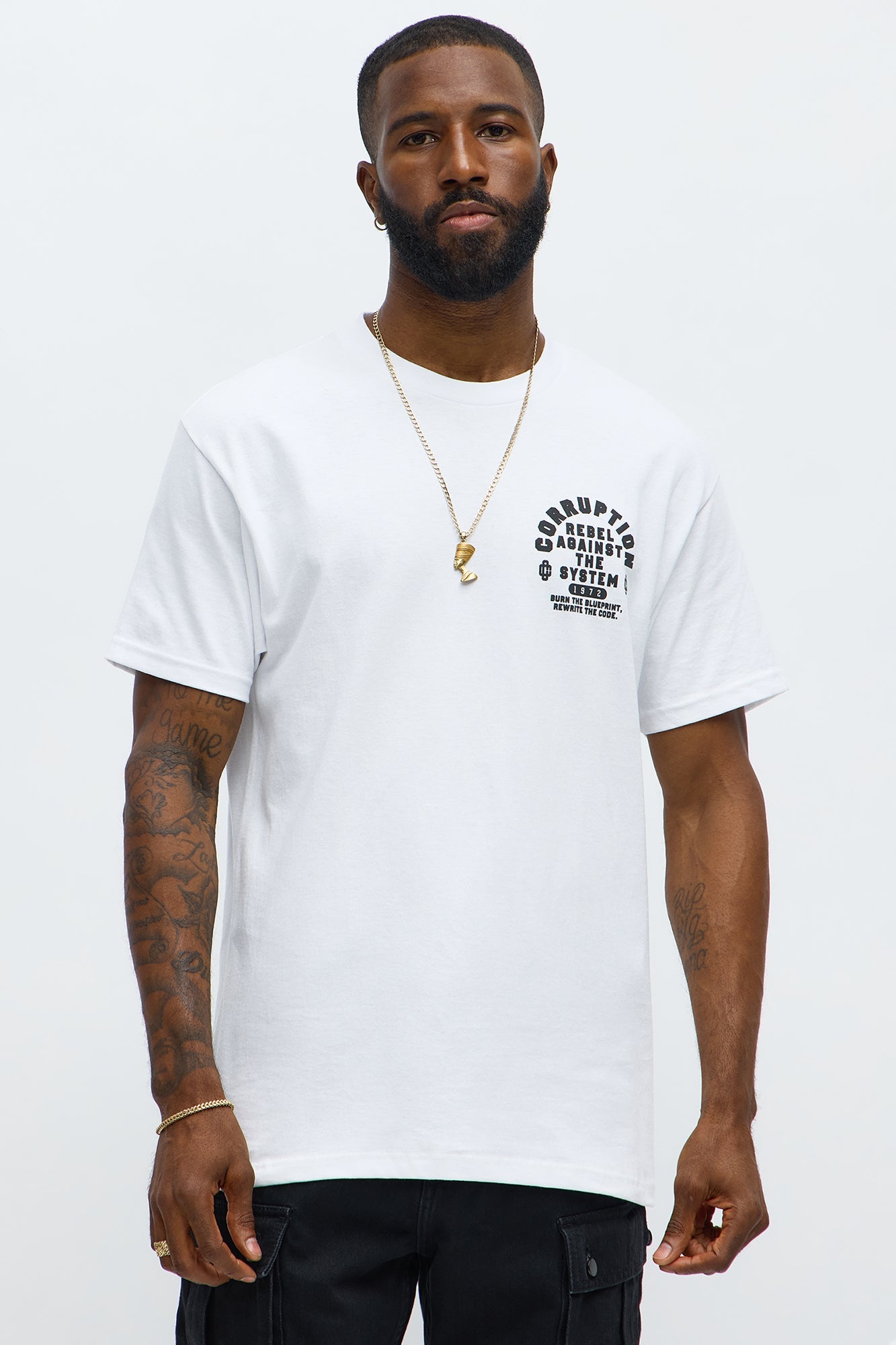 System Corruption Short Sleeve Tee - White