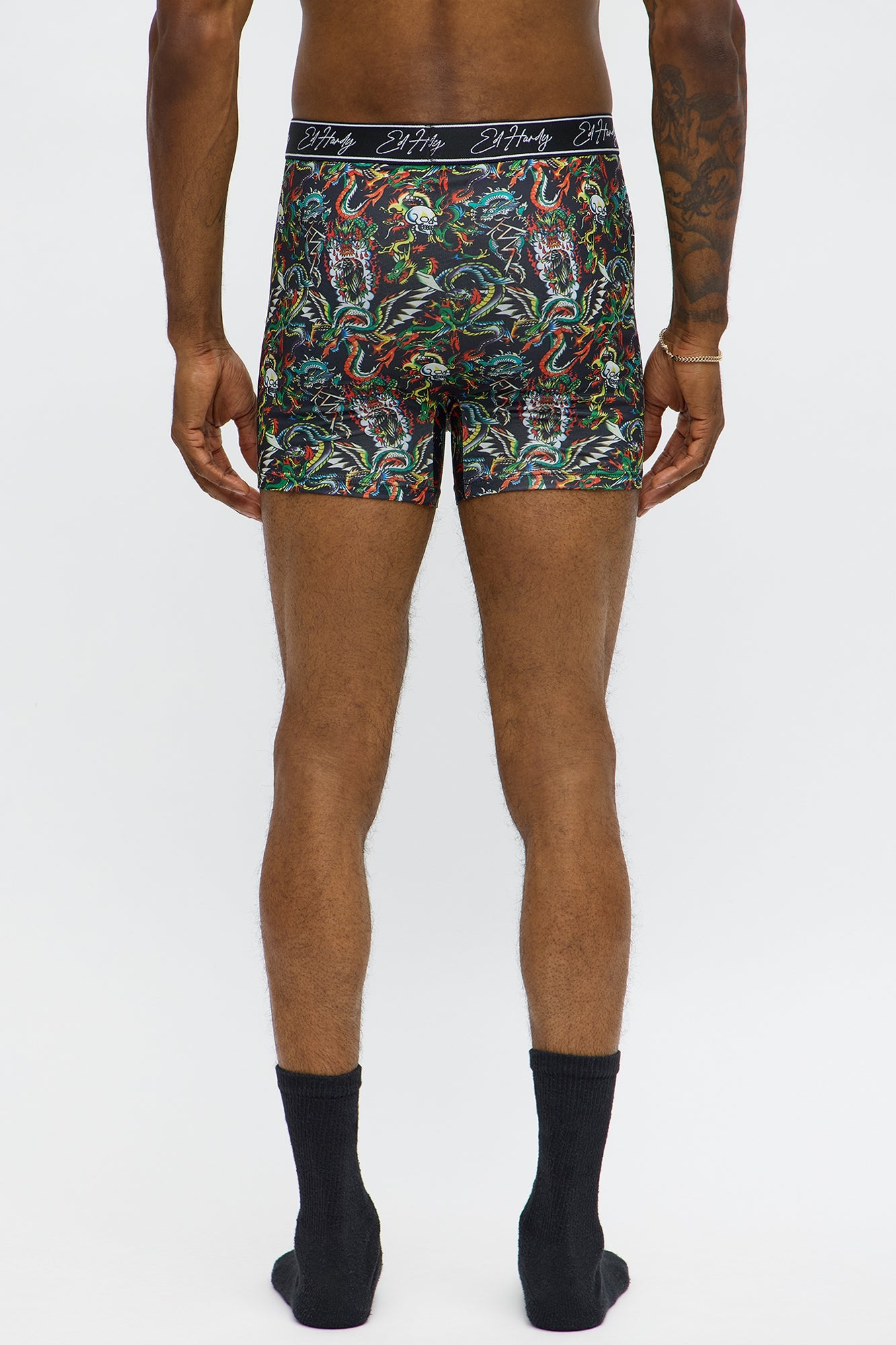 Ed Hardy Love Kills 3 Pack Boxer Briefs - Multi Color