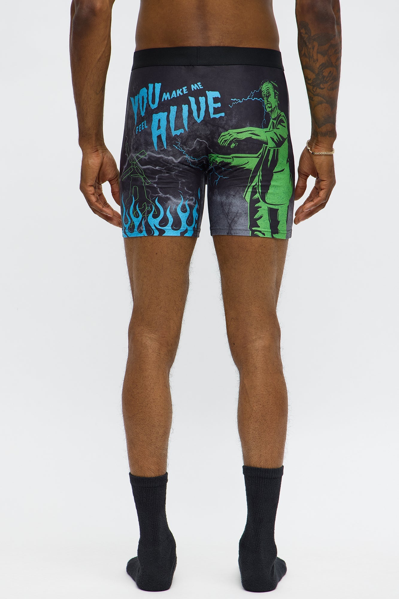 VHS Packaged Frankenstein Boxer Brief - Black/combo