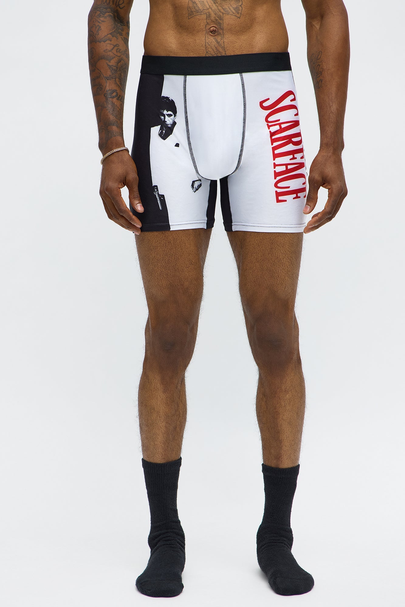 VHS Packaged Scarface Classic Boxer Brief - White/Black