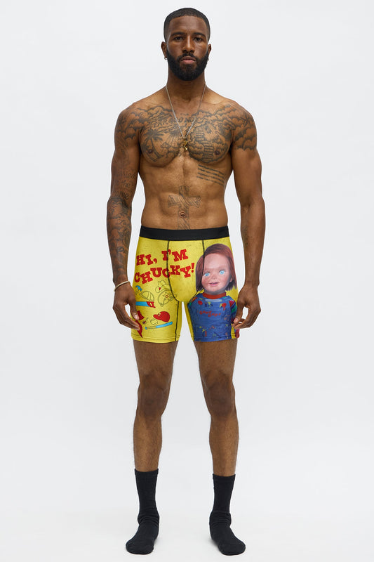 VHS Packaged Chucky Boxer Brief - Yellow