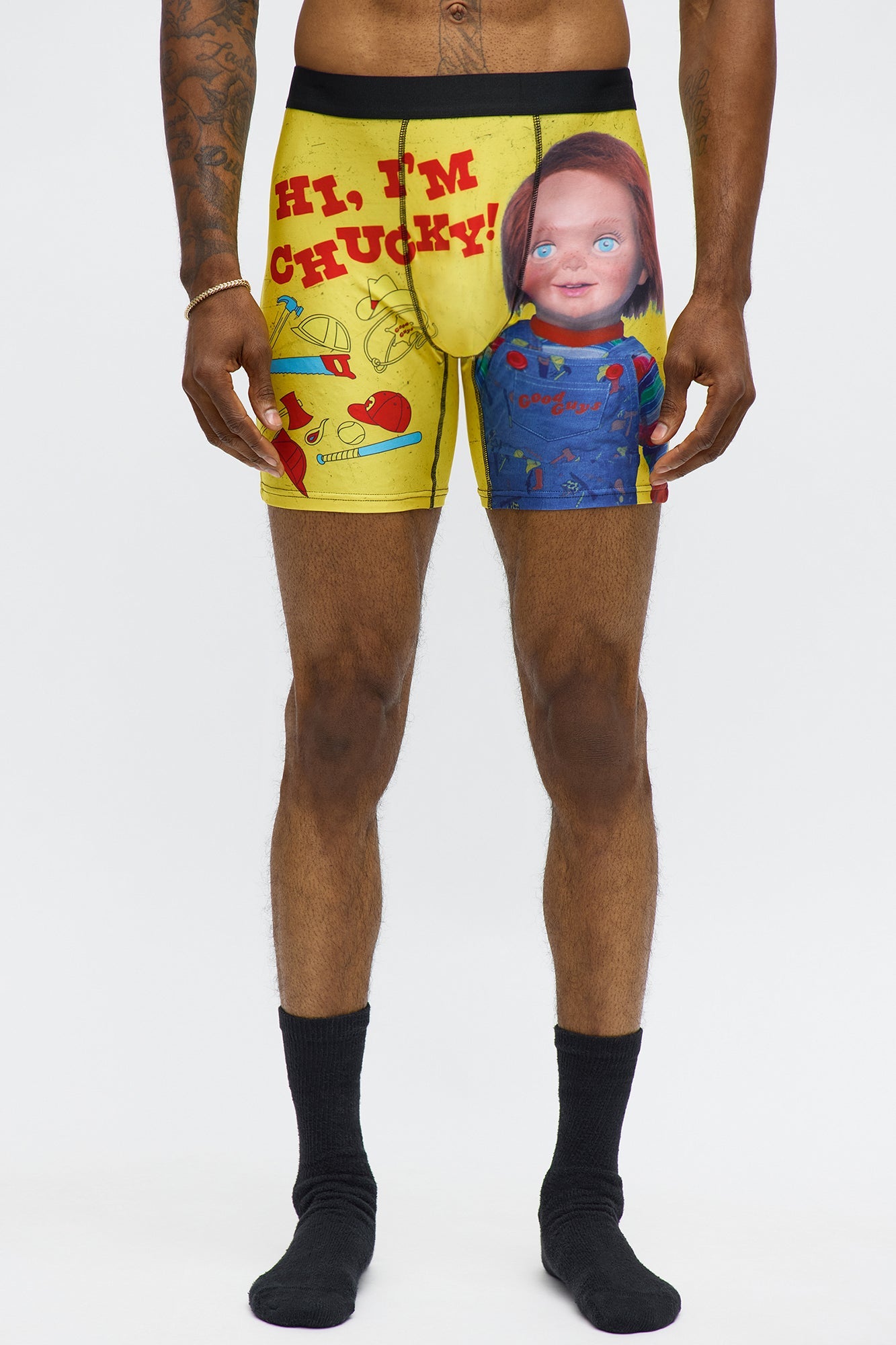 VHS Packaged Chucky Boxer Brief - Yellow