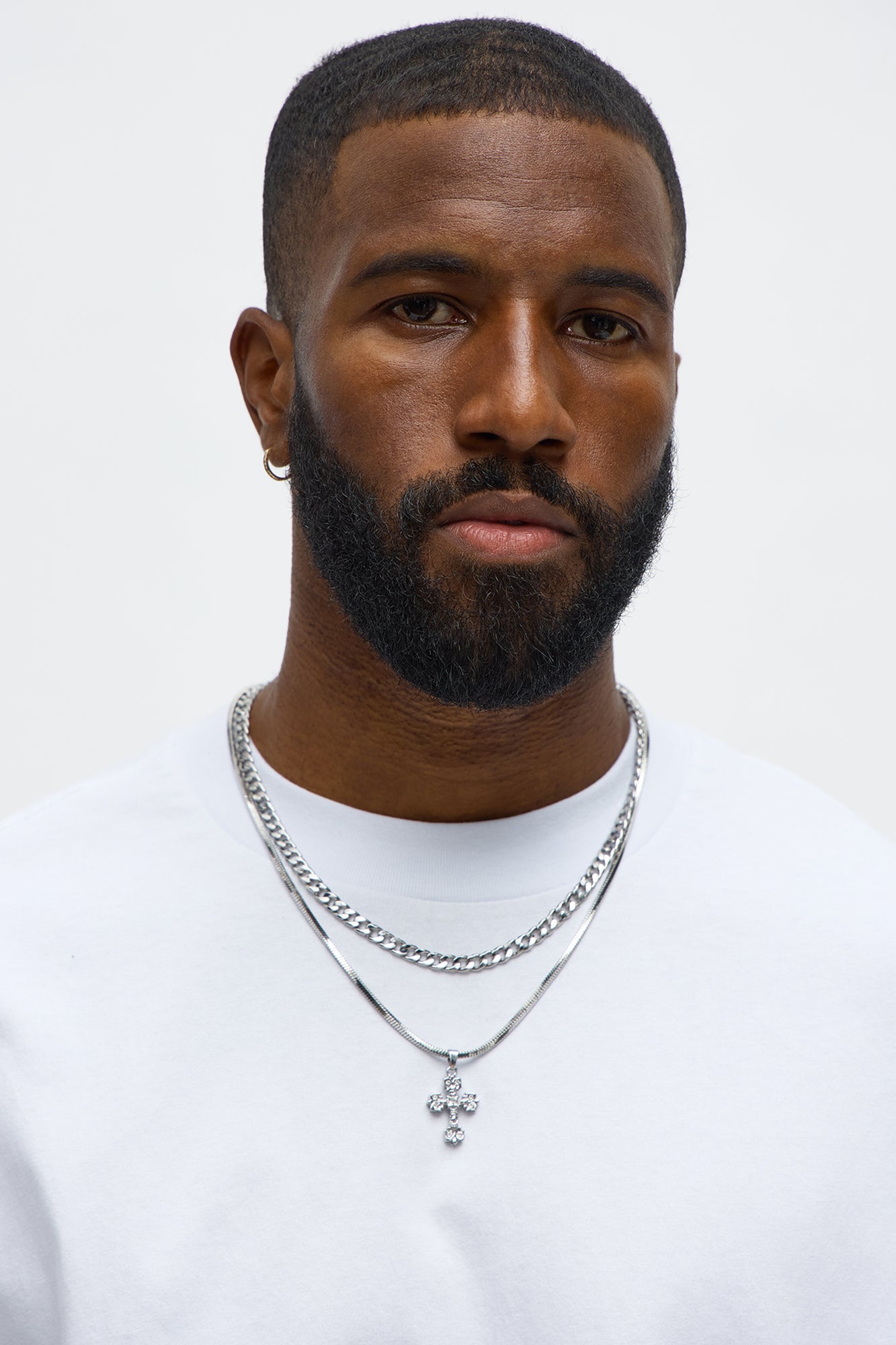 Raye Pendant Necklace Set - Silver