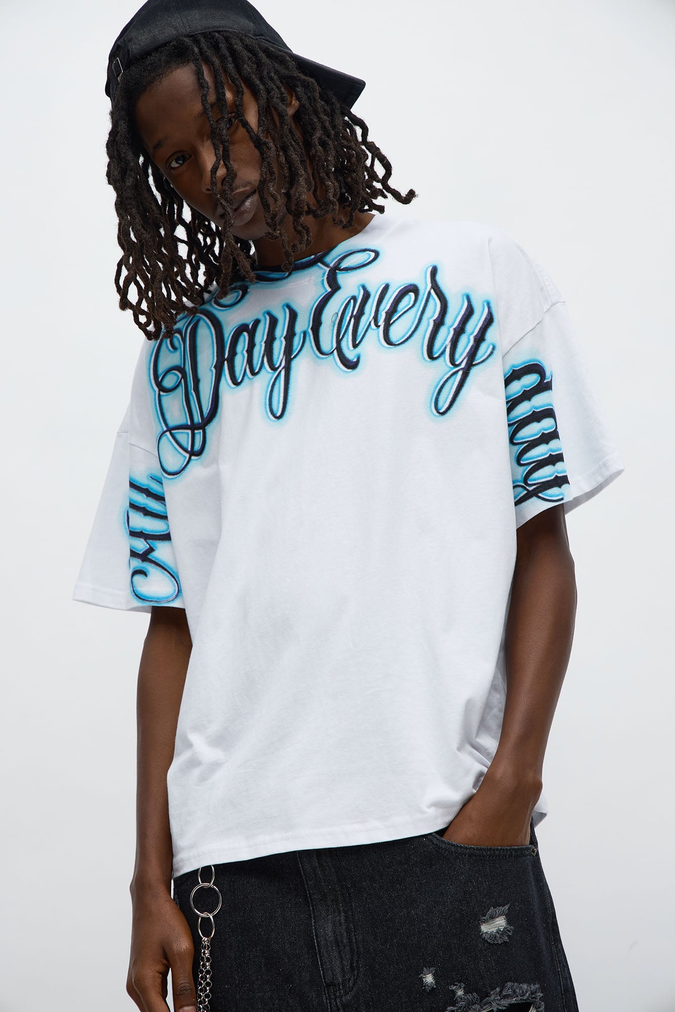 All Day Everyday Oversized Short Sleeve Tee - Off White