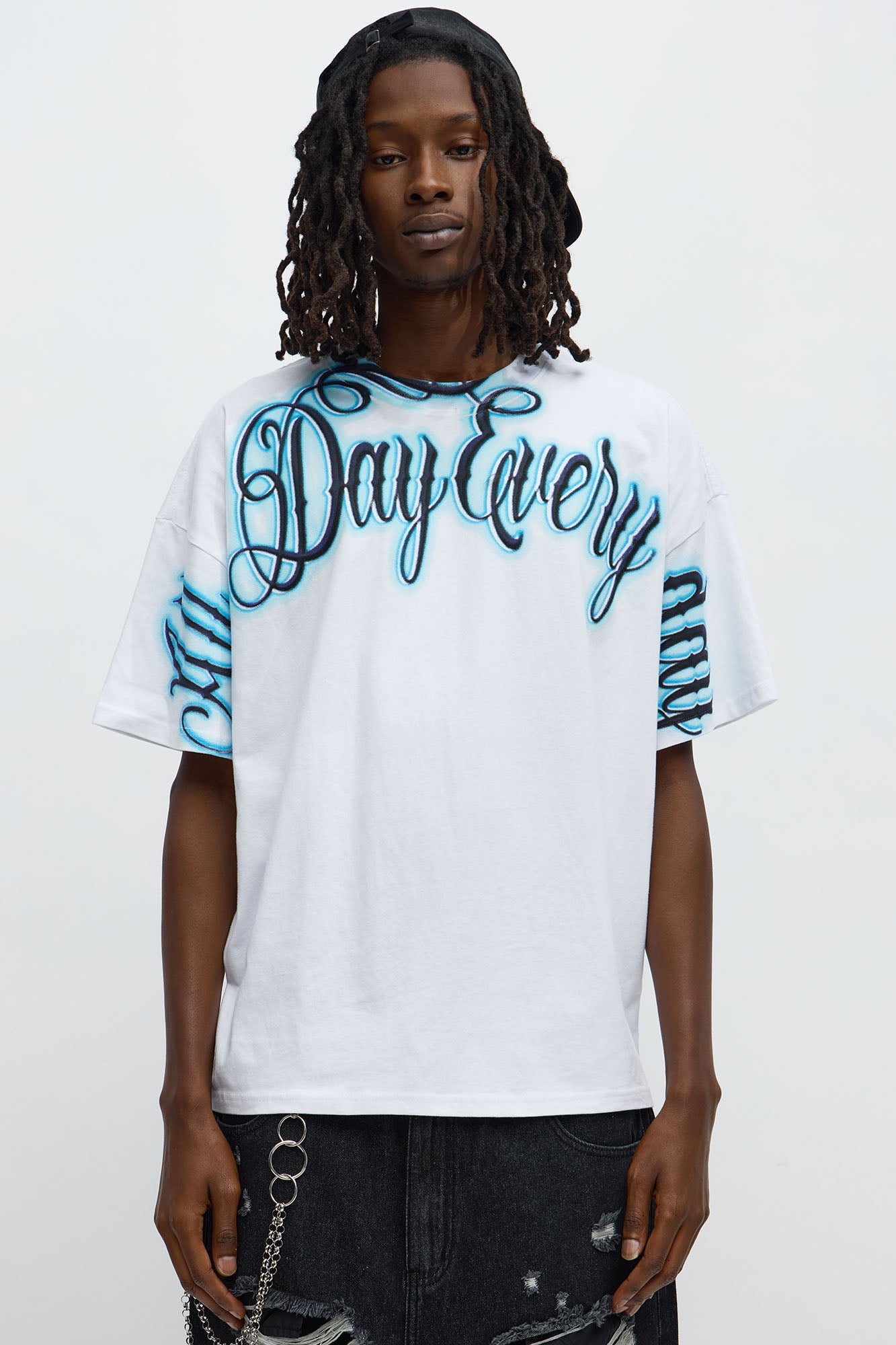 All Day Everyday Oversized Short Sleeve Tee - Off White