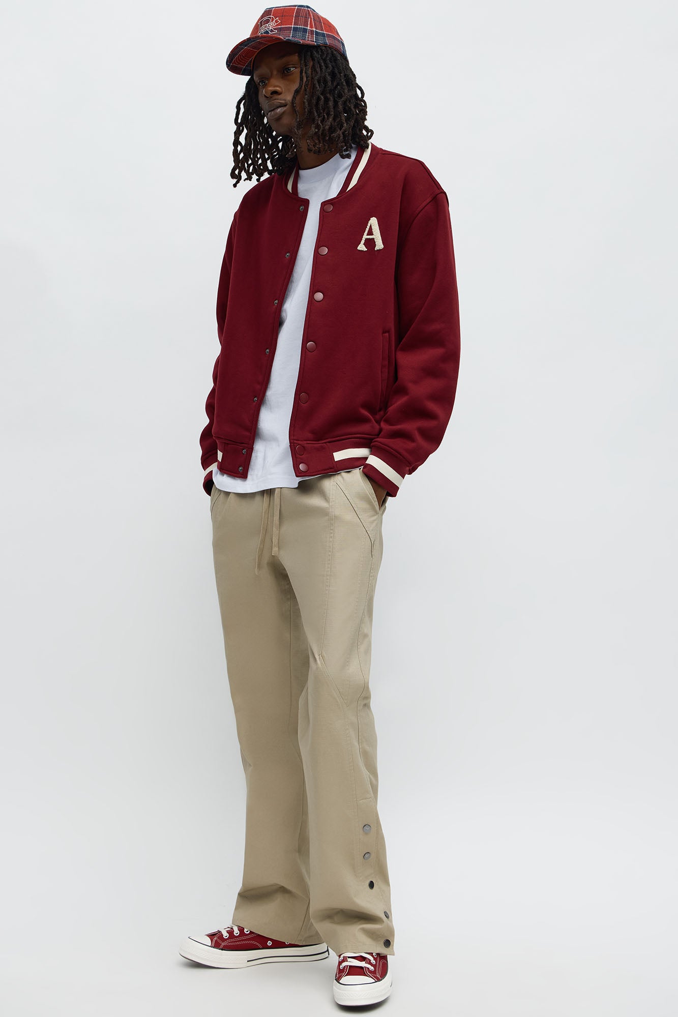 Slim Comeback Ripstop Side Snap Buttons - Taupe