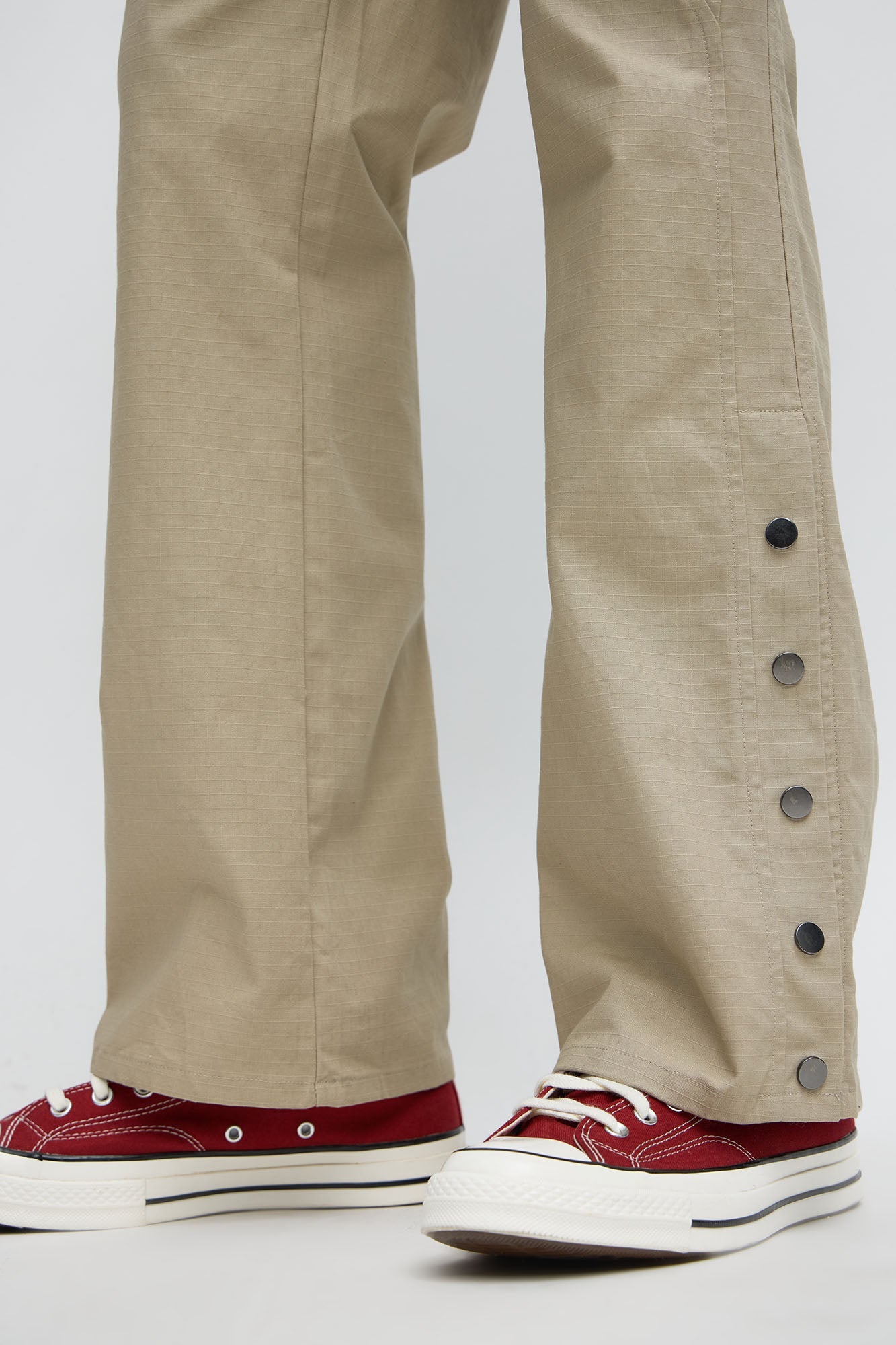 Slim Comeback Ripstop Side Snap Buttons - Taupe