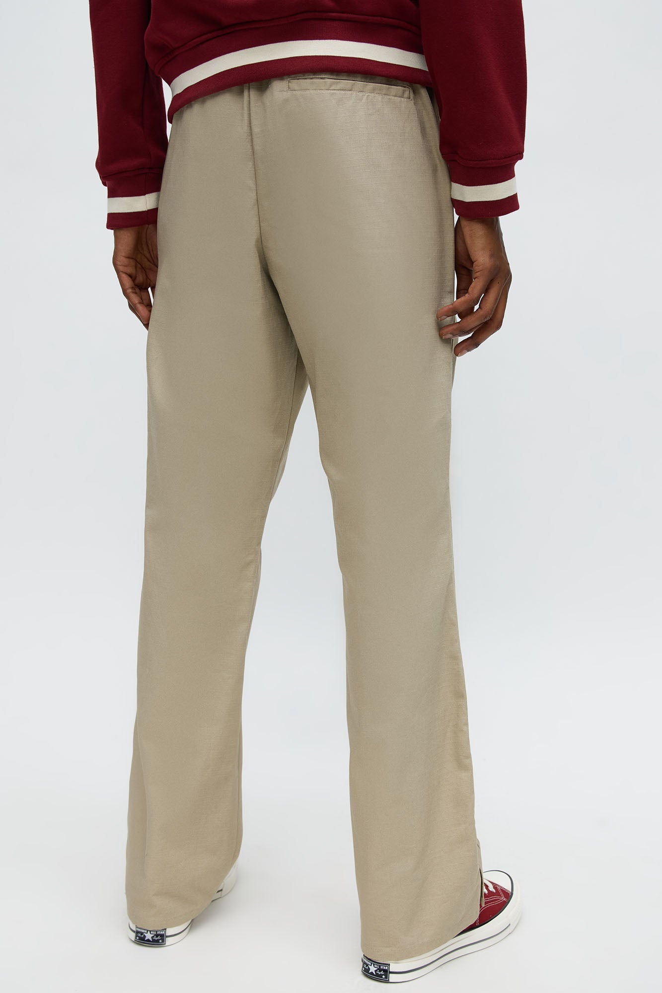 Slim Comeback Ripstop Side Snap Buttons - Taupe