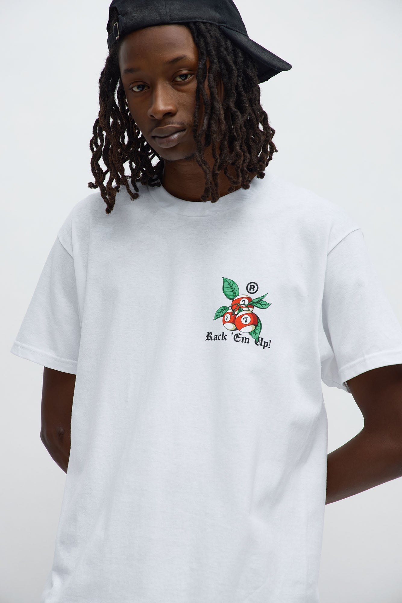 Rack Em Up Short Sleeve Tee - White