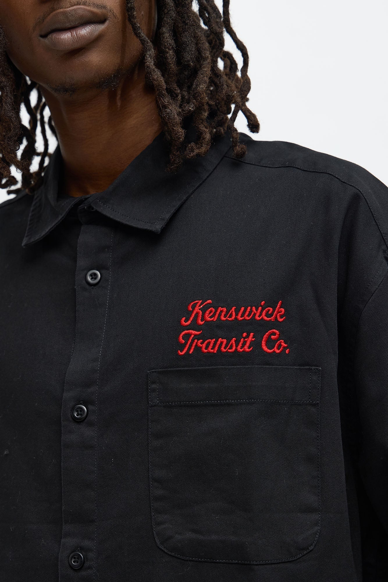 Kenswik Short Sleeve Button Up Shirt - Black