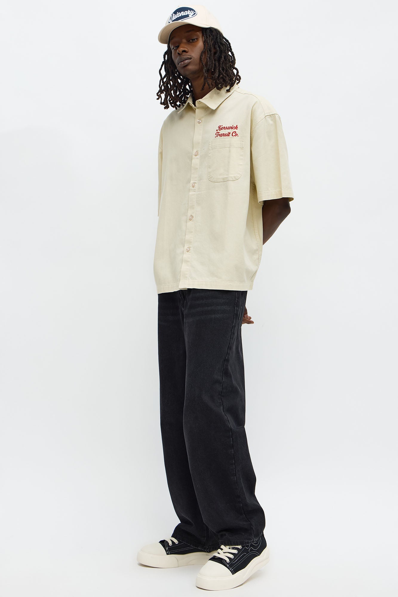 Kenswik Short Sleeve Button Up Shirt - Tan