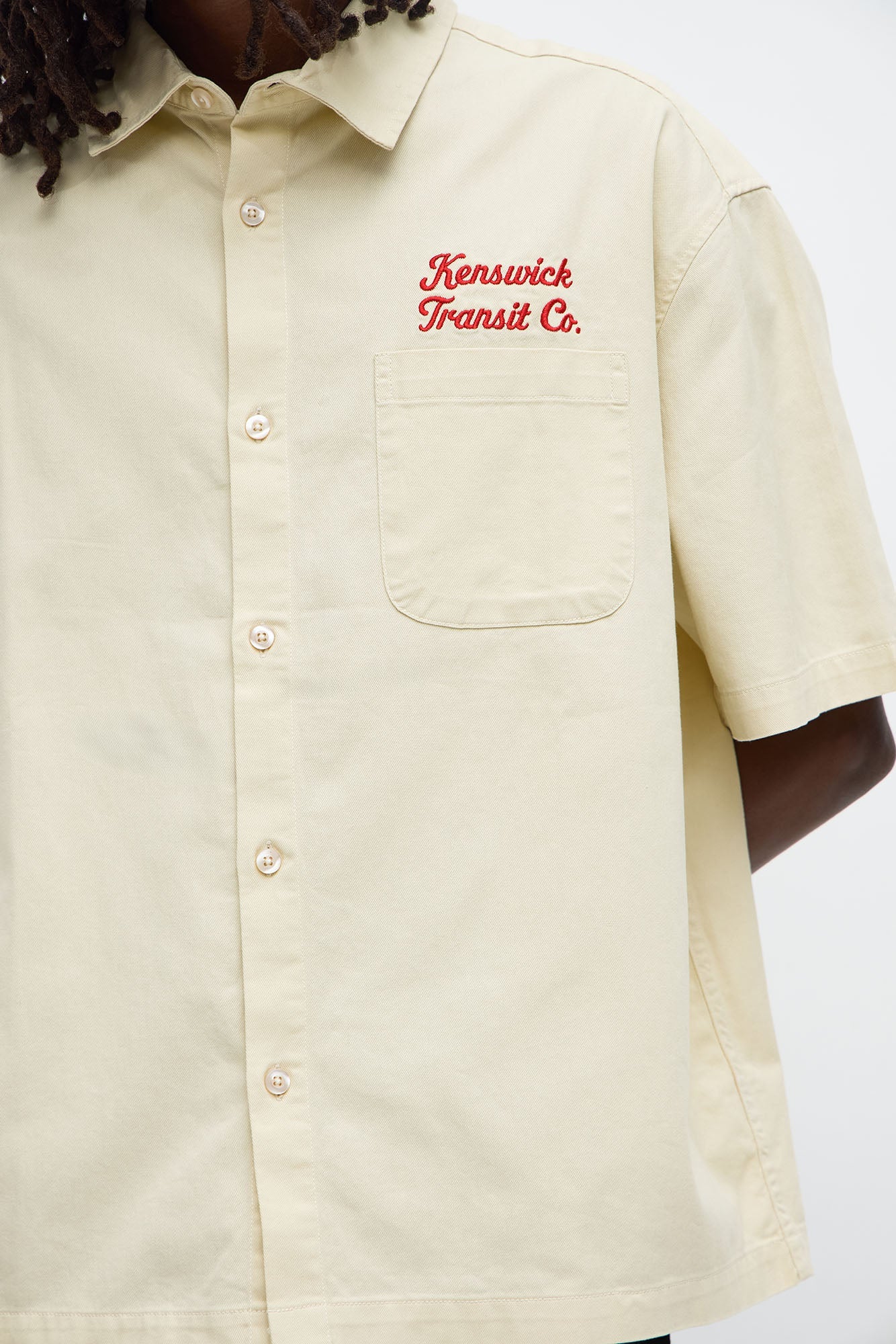 Kenswik Short Sleeve Button Up Shirt - Tan