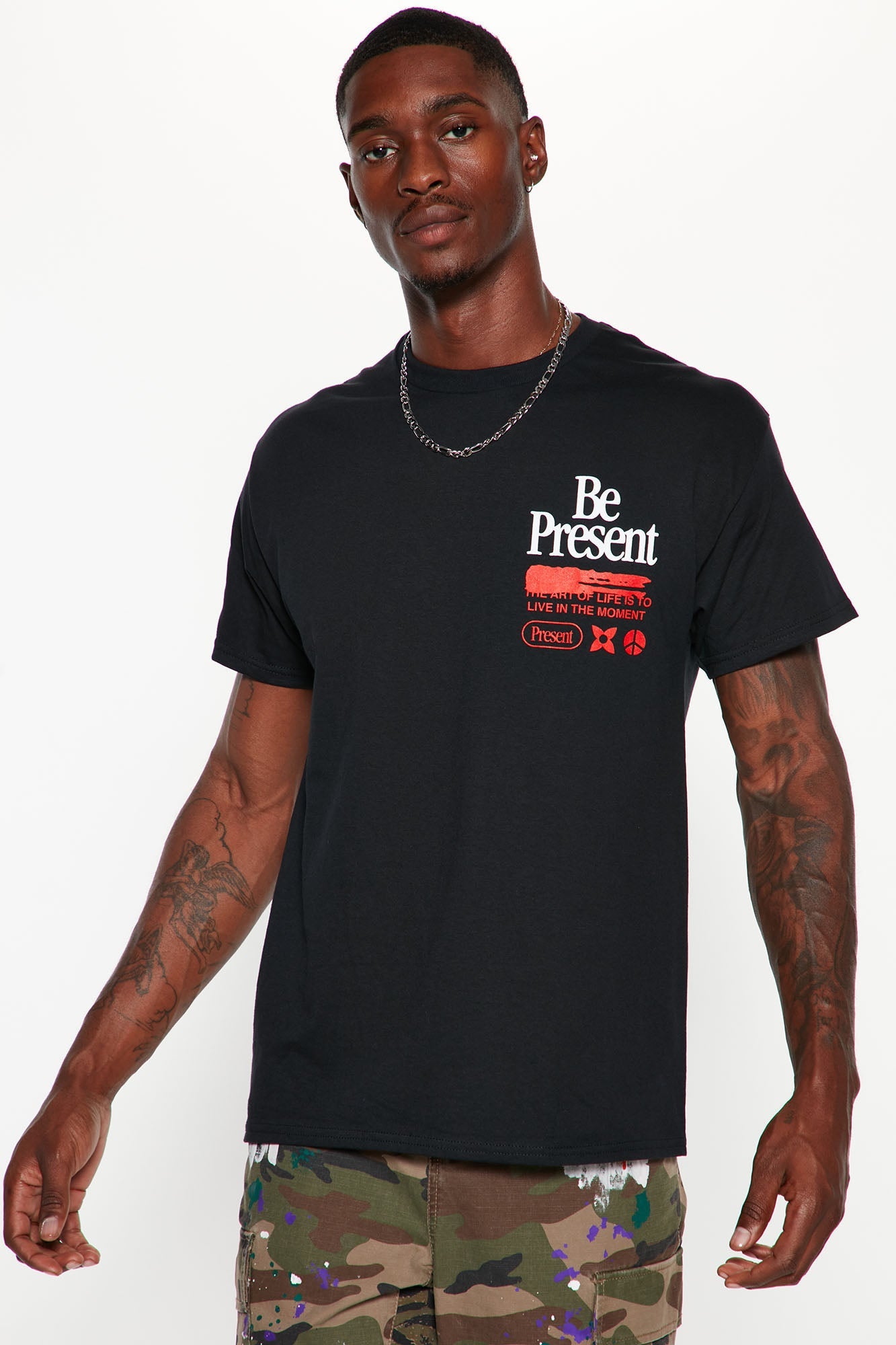 Be Present Short Sleeve Tee - Black