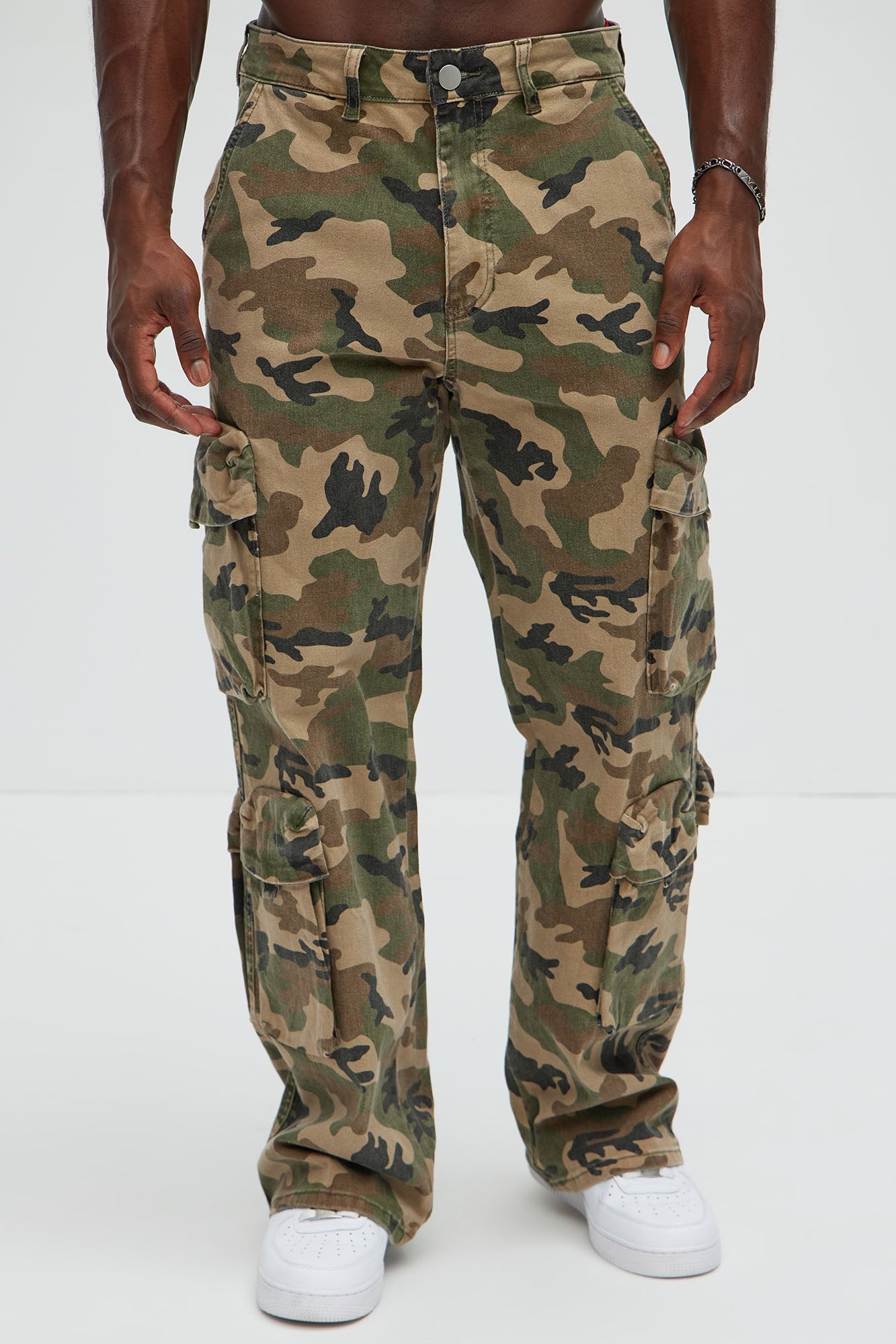Shane Baggy Cargo Jeans - Camouflage