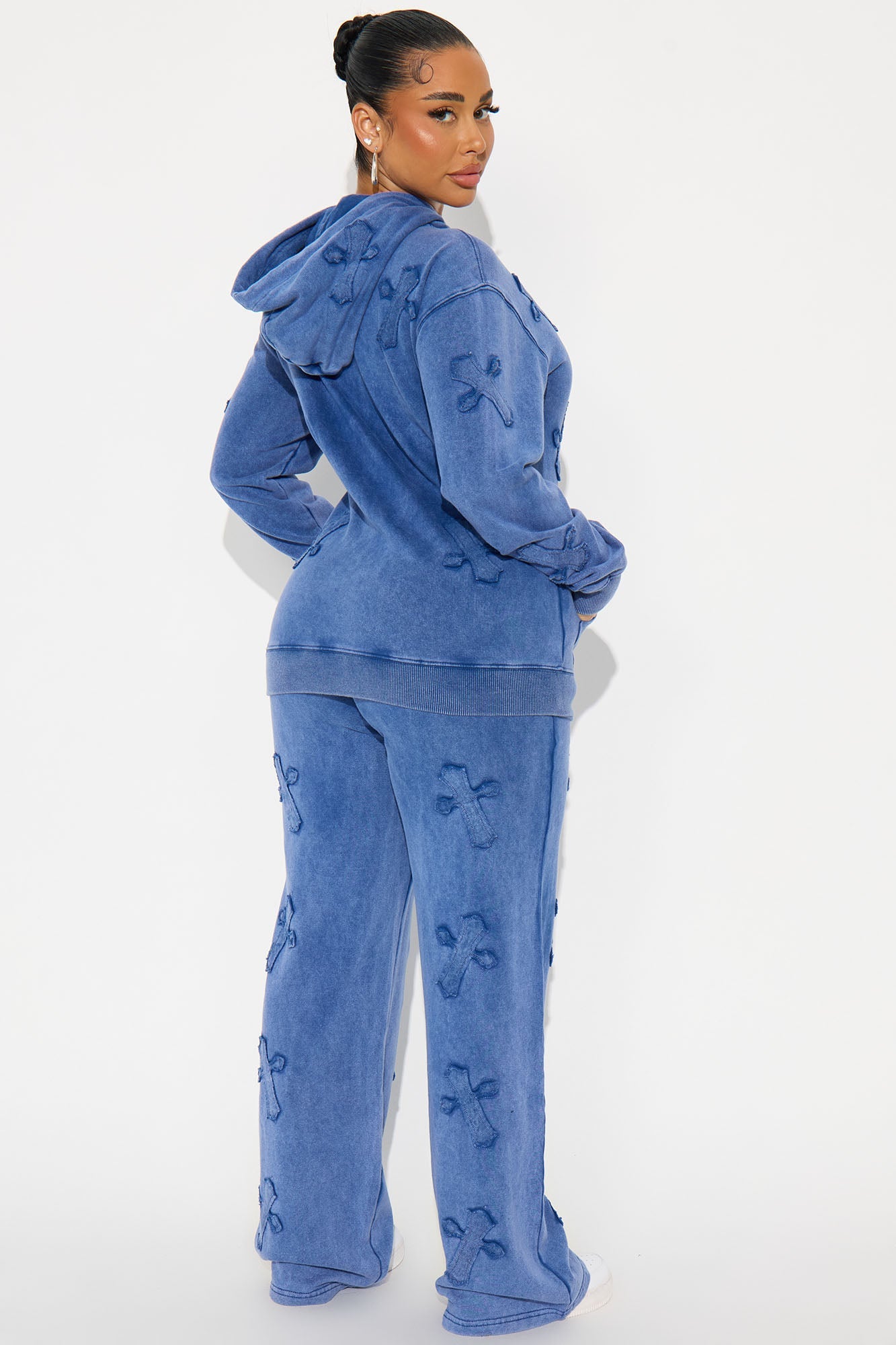 You Crossed My Mind Lounge Pant Set - Blue