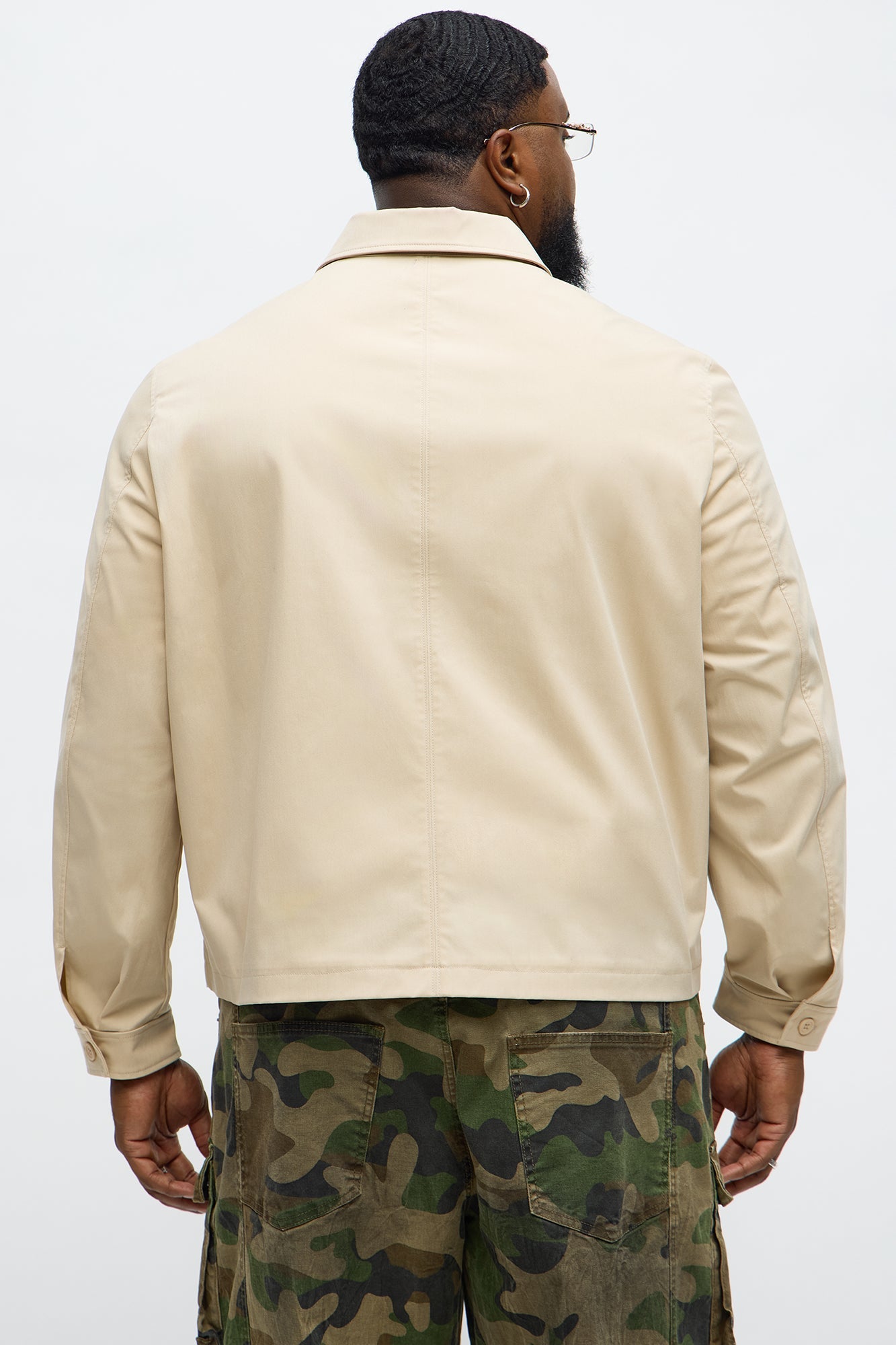 Cropped Dustin Work Jacket - Tan