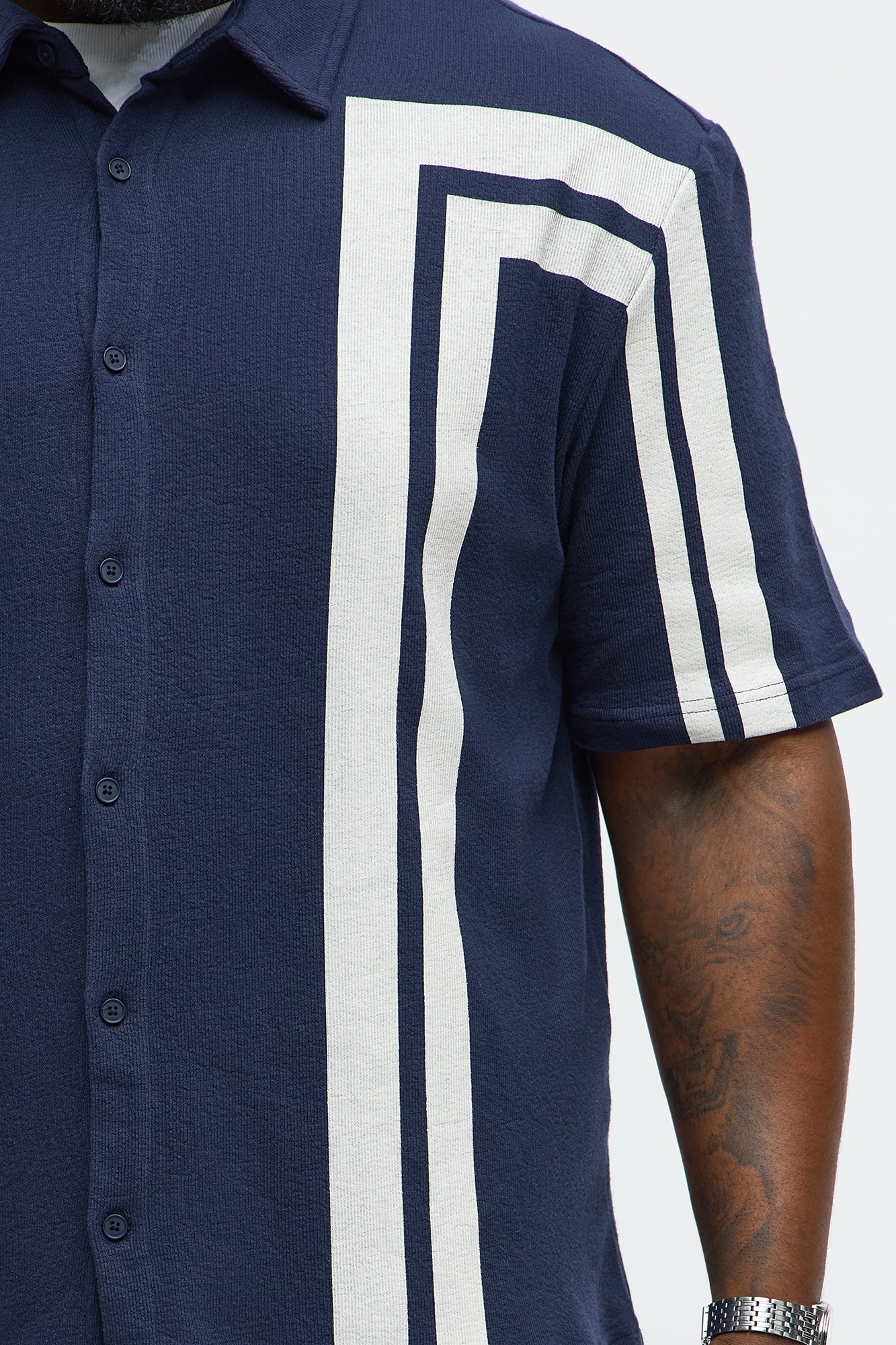 Making Ways Button Up Shirt - Navy