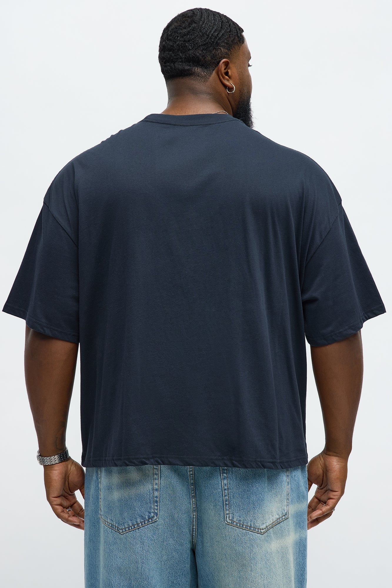 Oversized Von Dutch Dark Wings Tee - Black