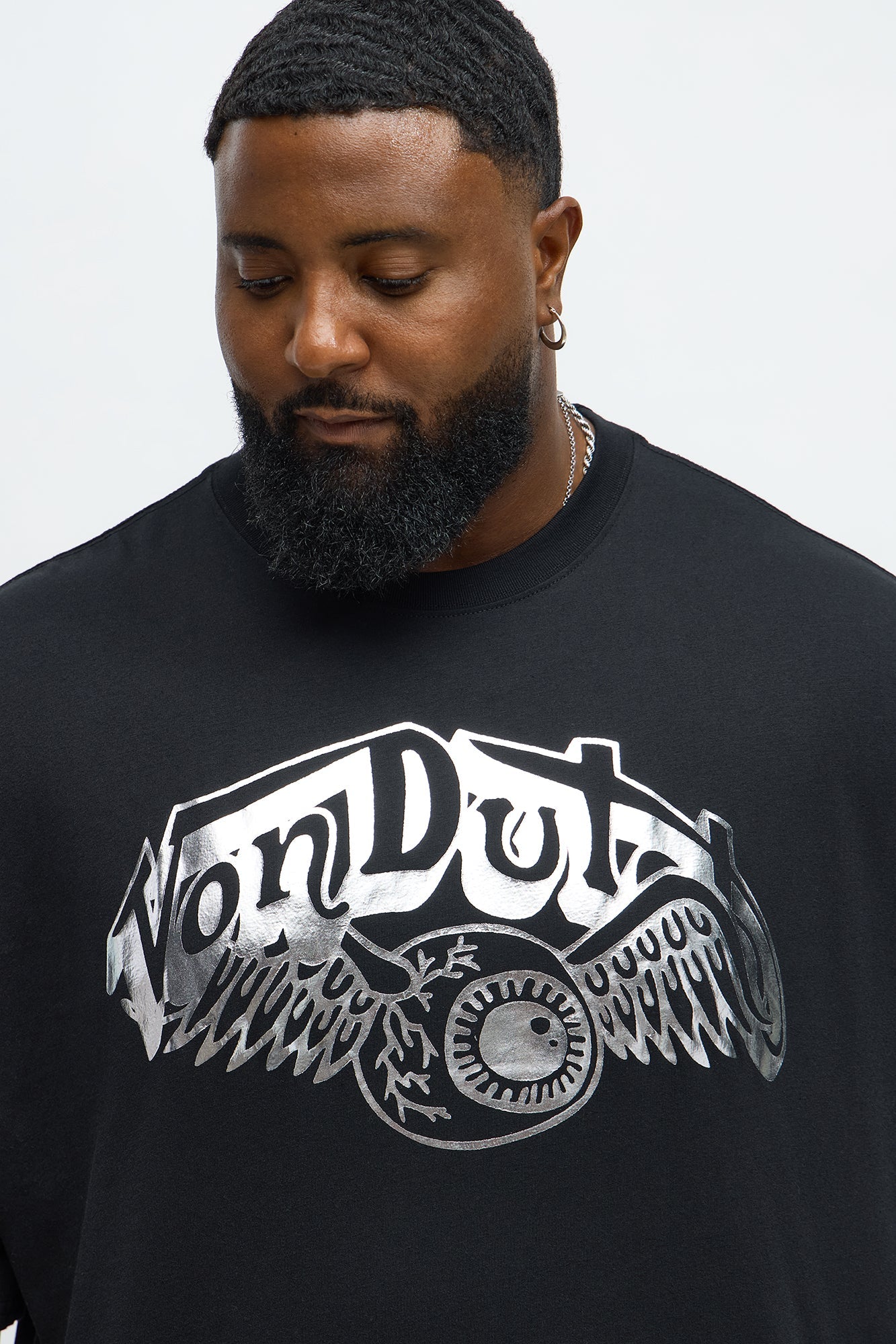 Oversized Von Dutch Dark Eye Tee - Black