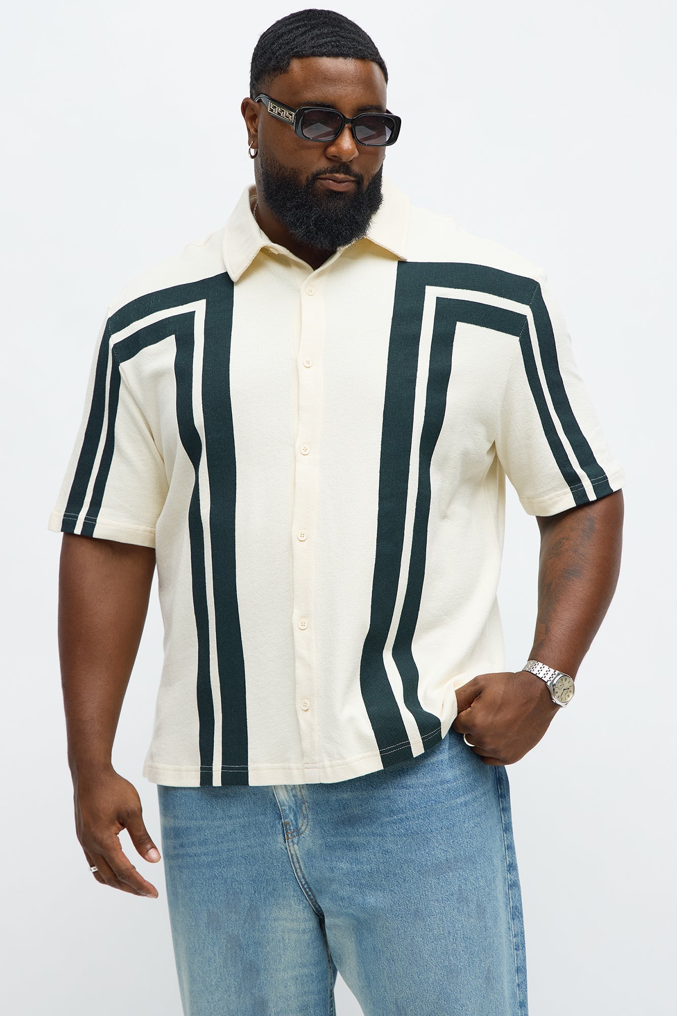 Making Ways Button Up Shirt - Cream
