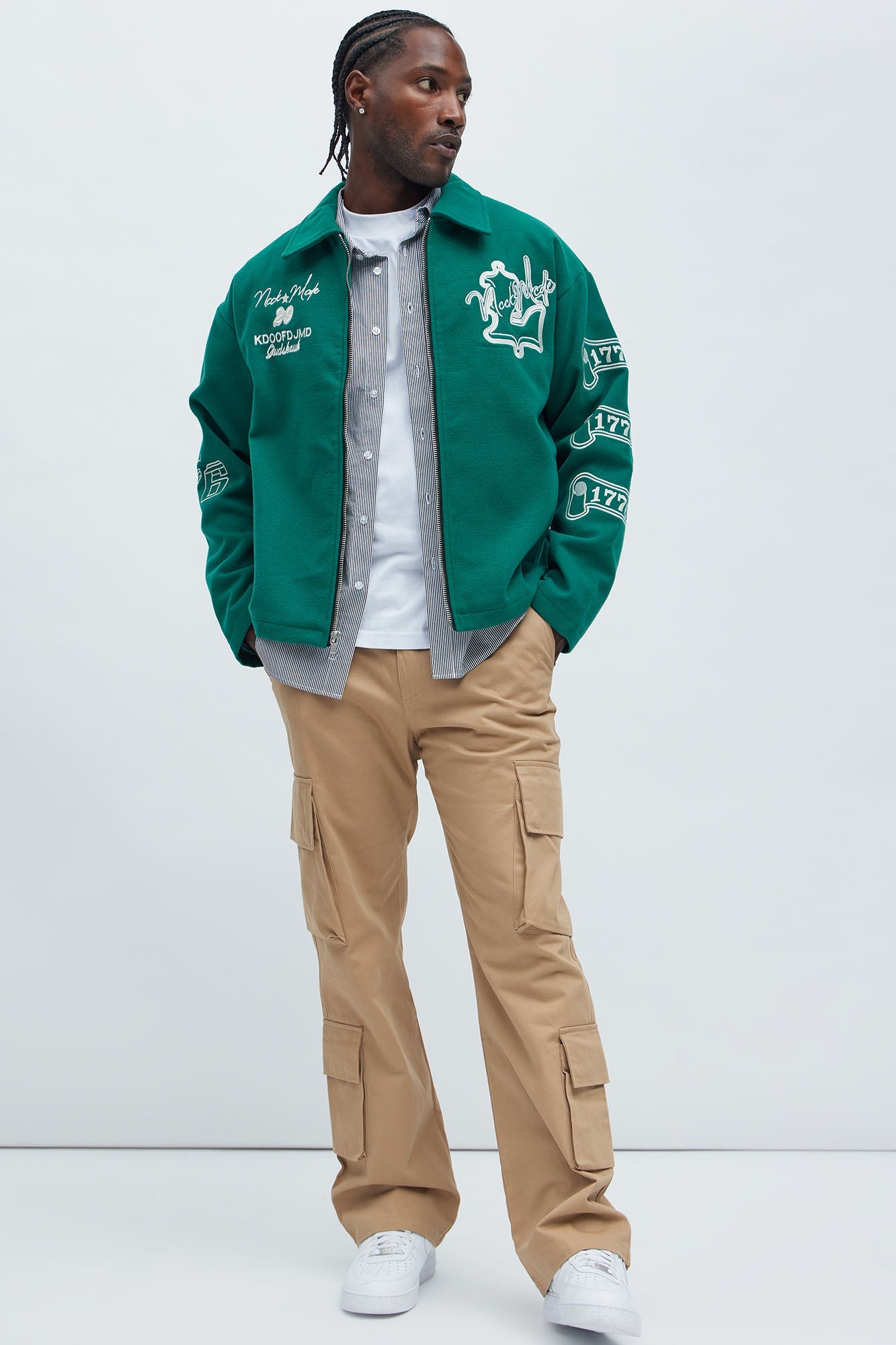 Independence Varsity Jacket - Kelly Green