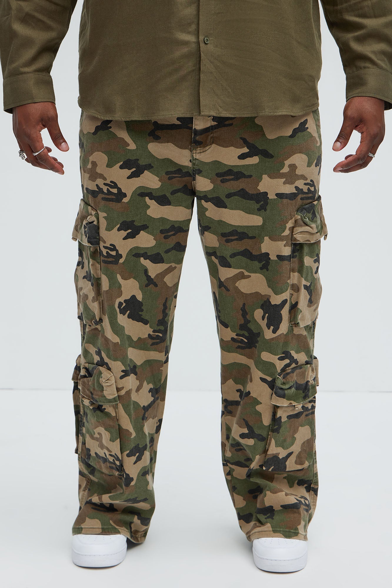 Shane Baggy Cargo Jeans - Camouflage