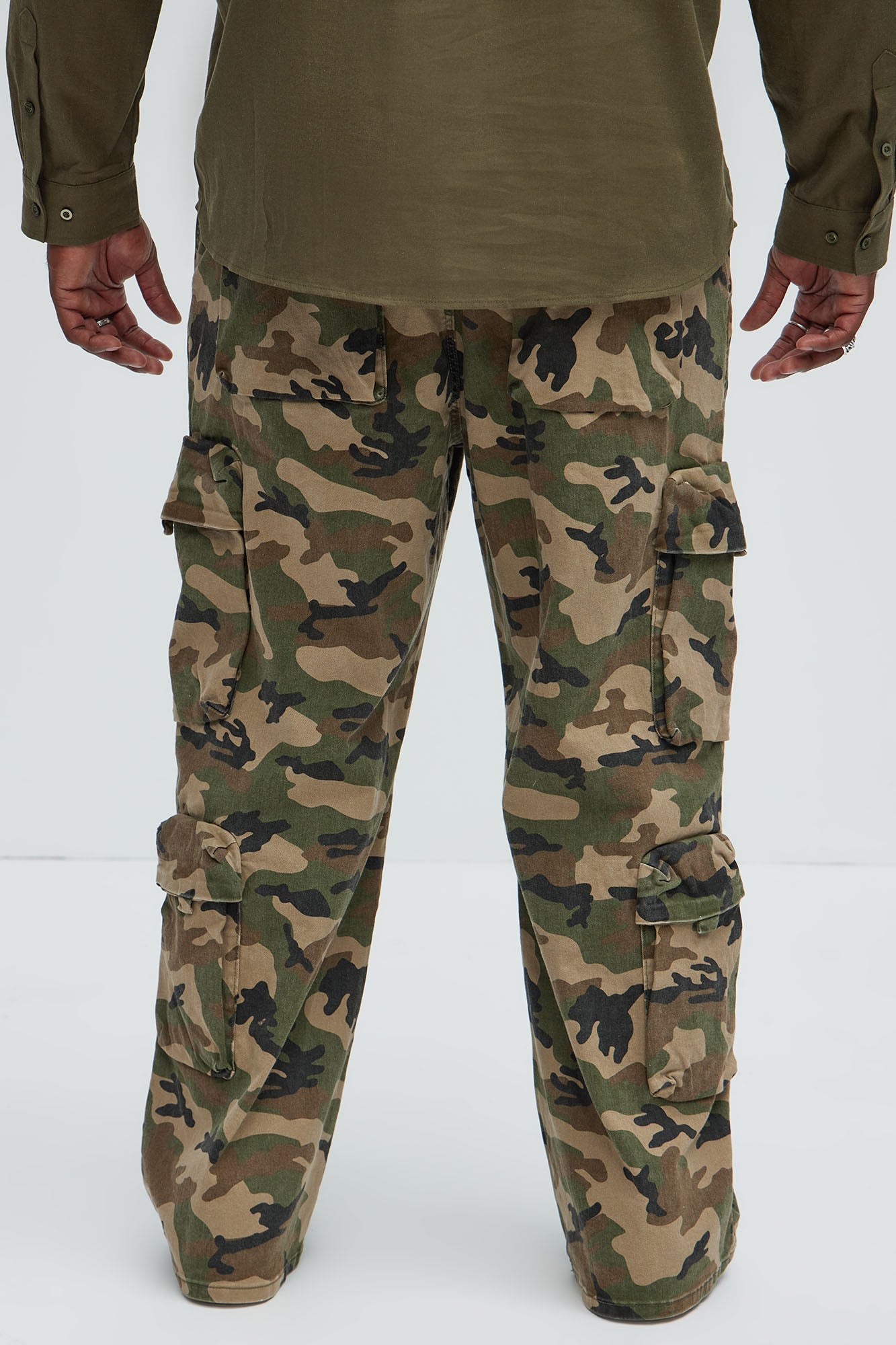 Shane Baggy Cargo Jeans - Camouflage