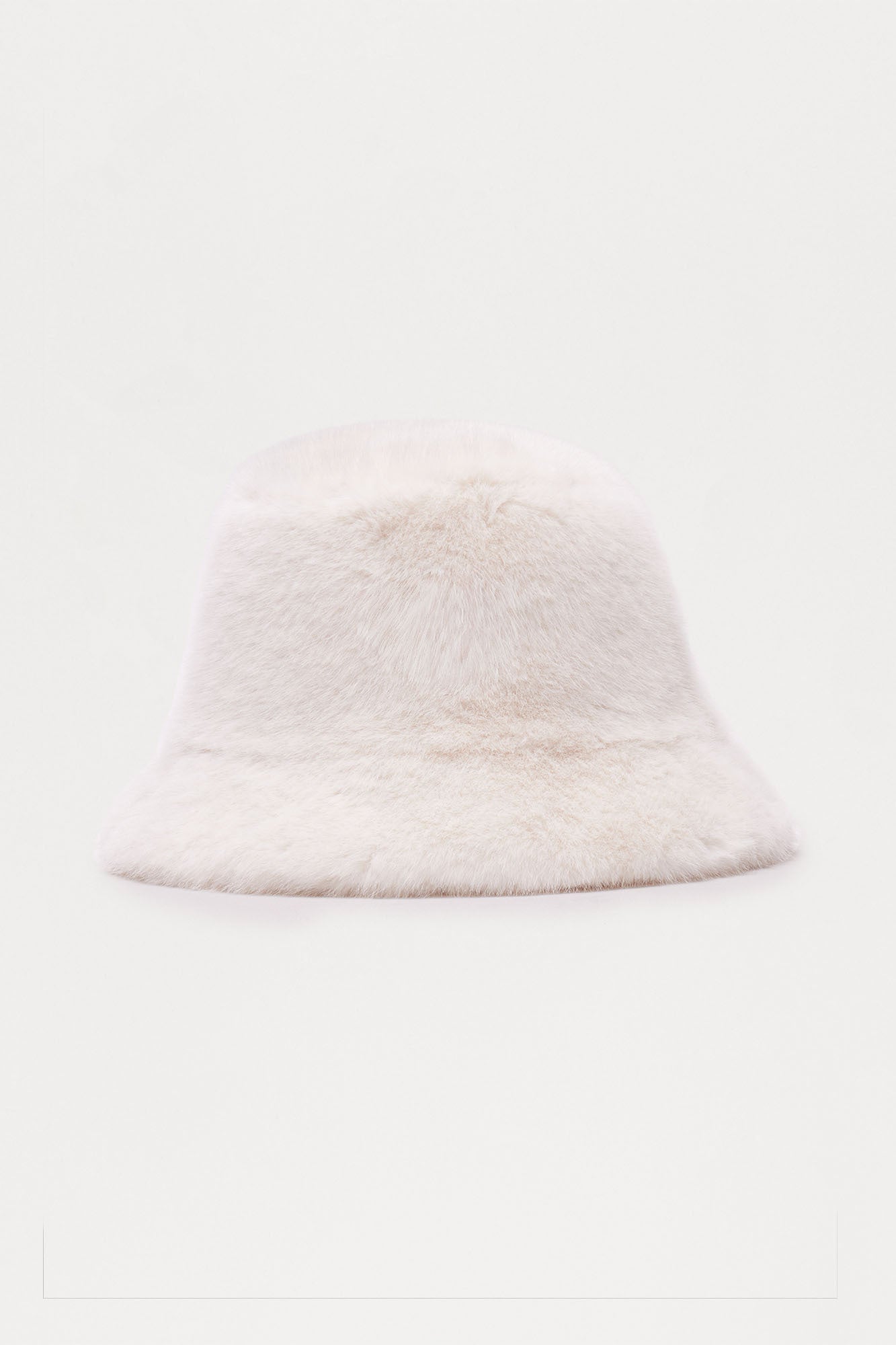 Fashion Guru Faux Fur Bucket Hat - Ivory