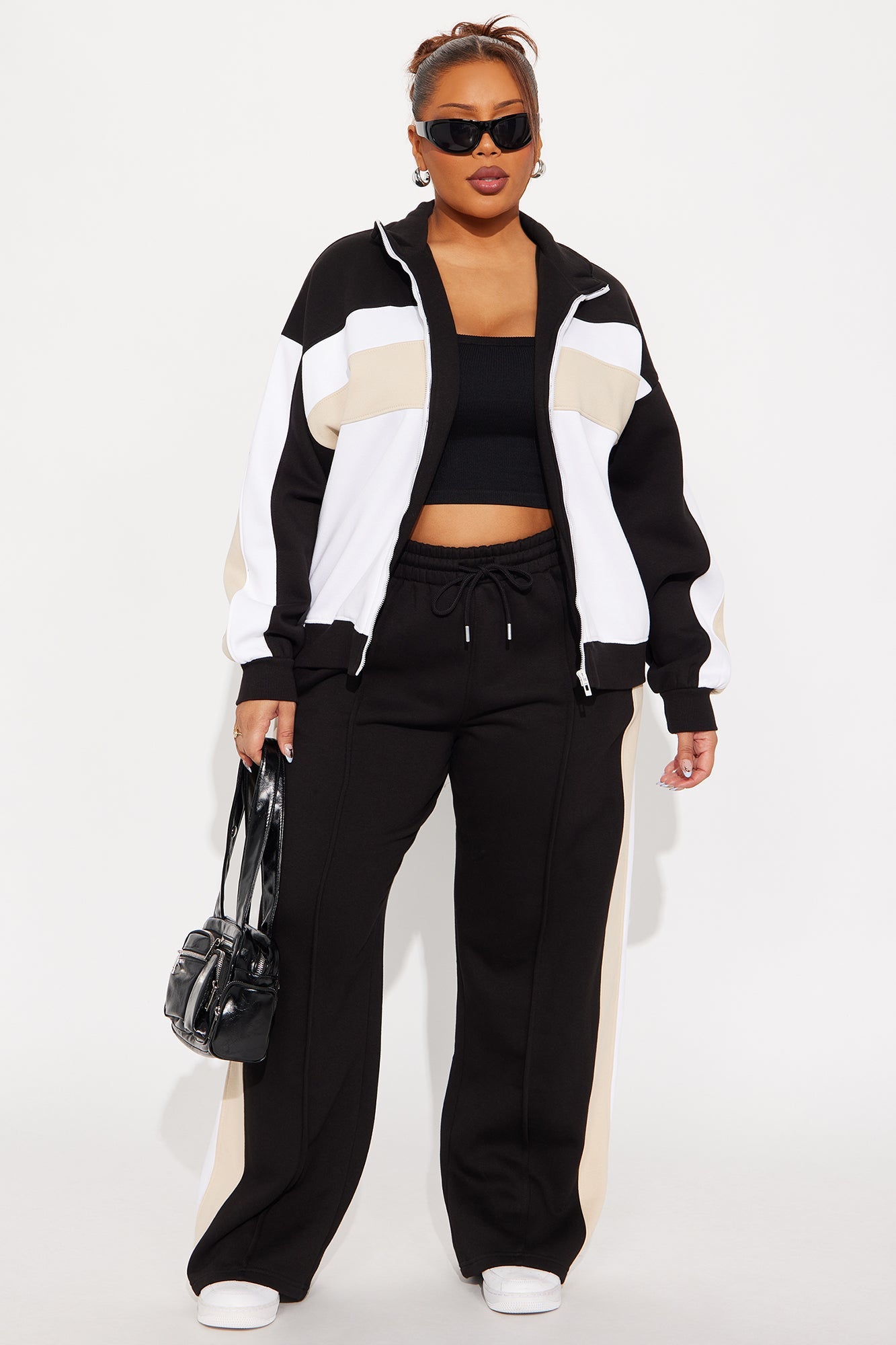 Comfy Club Fleece Pant Set - Black/combo