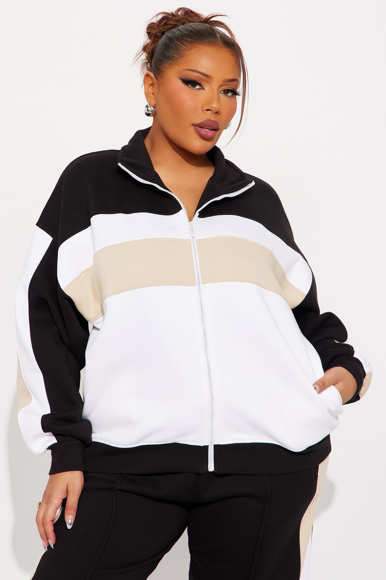 Comfy Club Fleece Pant Set - Black/combo