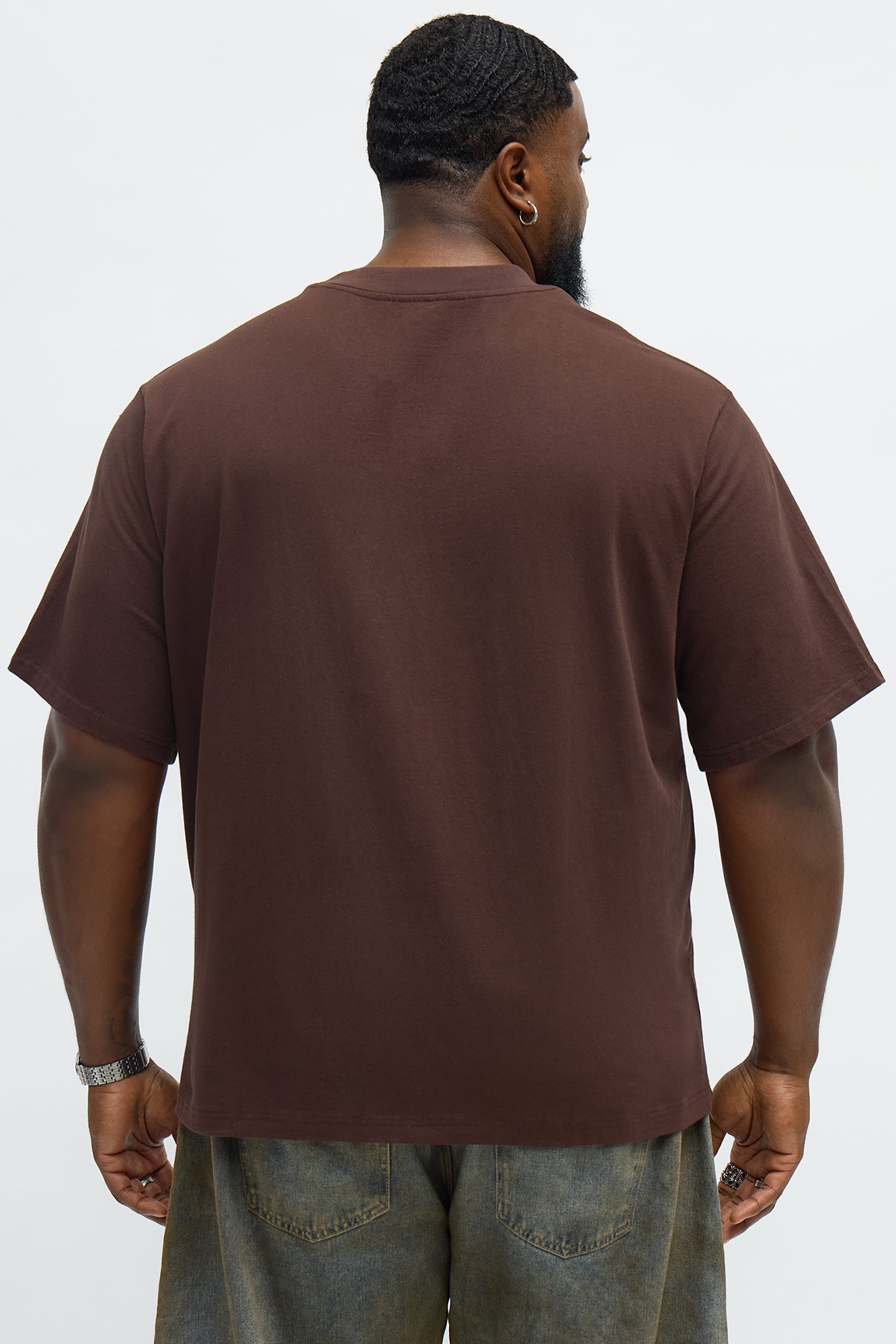 Oversized Heavyweight Tee 240GSM - Chocolate