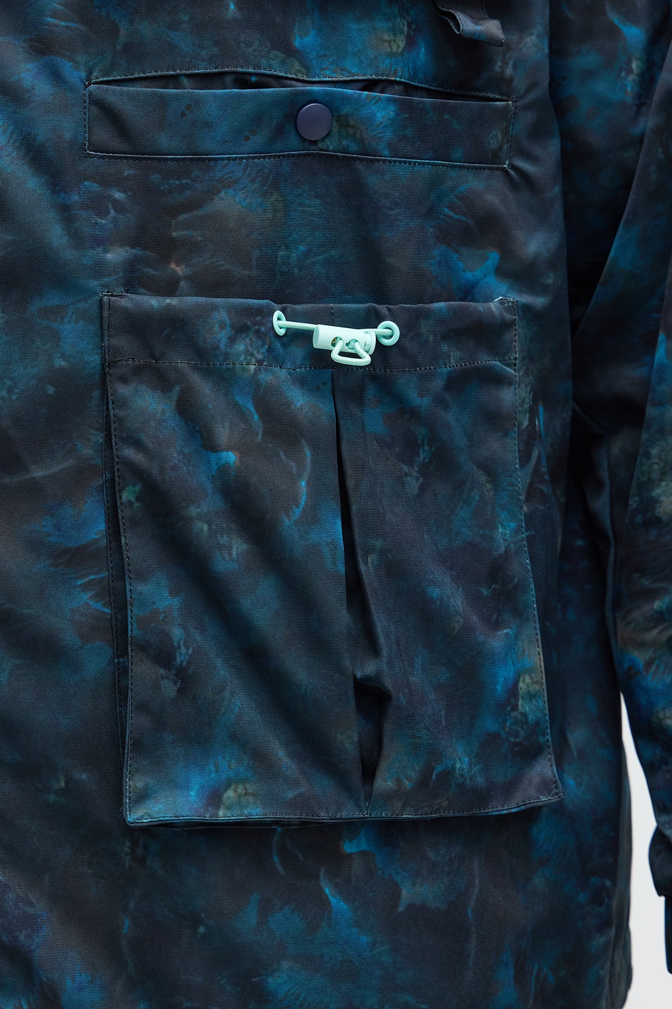 Relaxed Viktor Utility Jacket - Blue/combo
