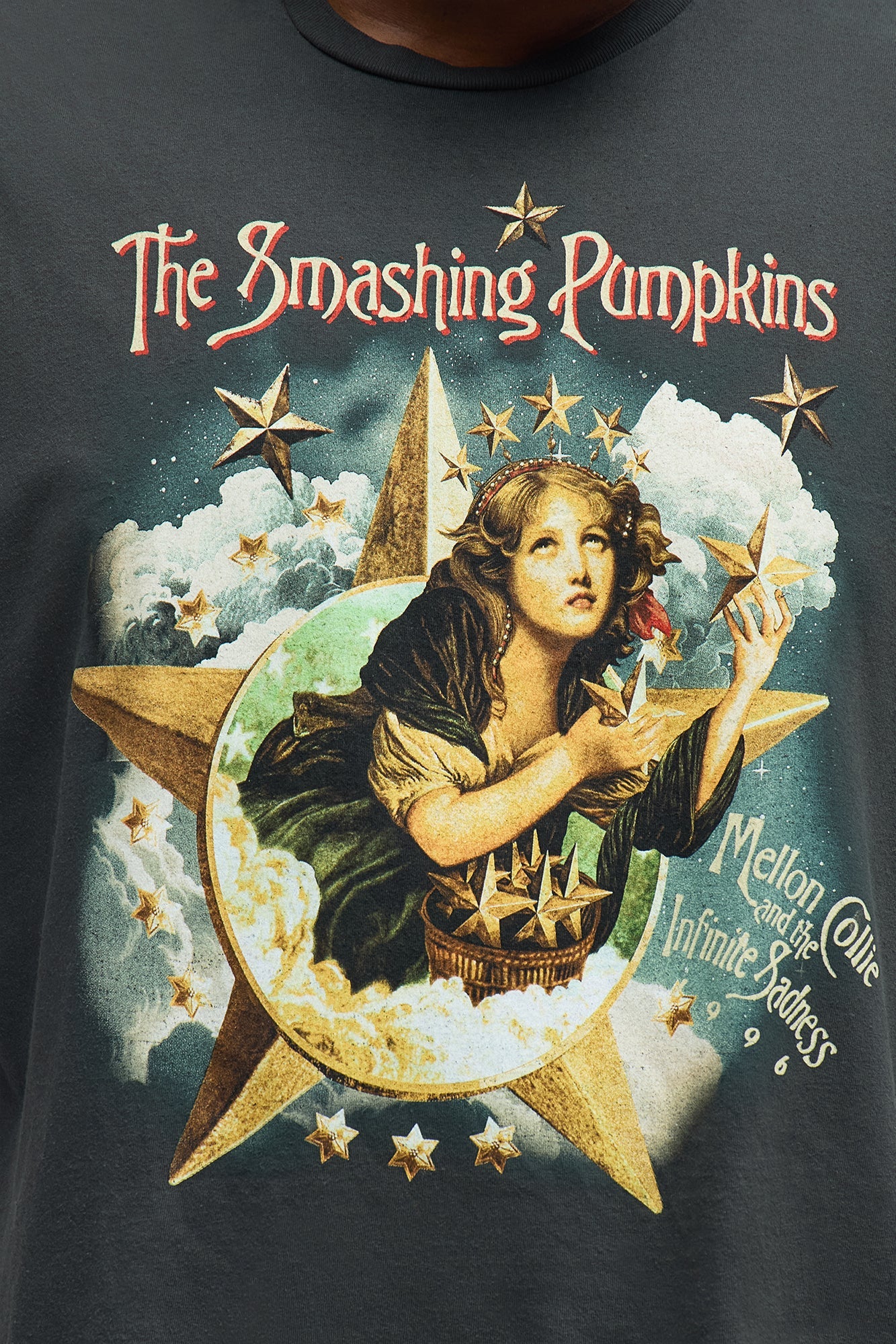 The Smashing Pumpkins Intoxicated With The Madness Boxy Short Sleeve Tee - Black Wash
