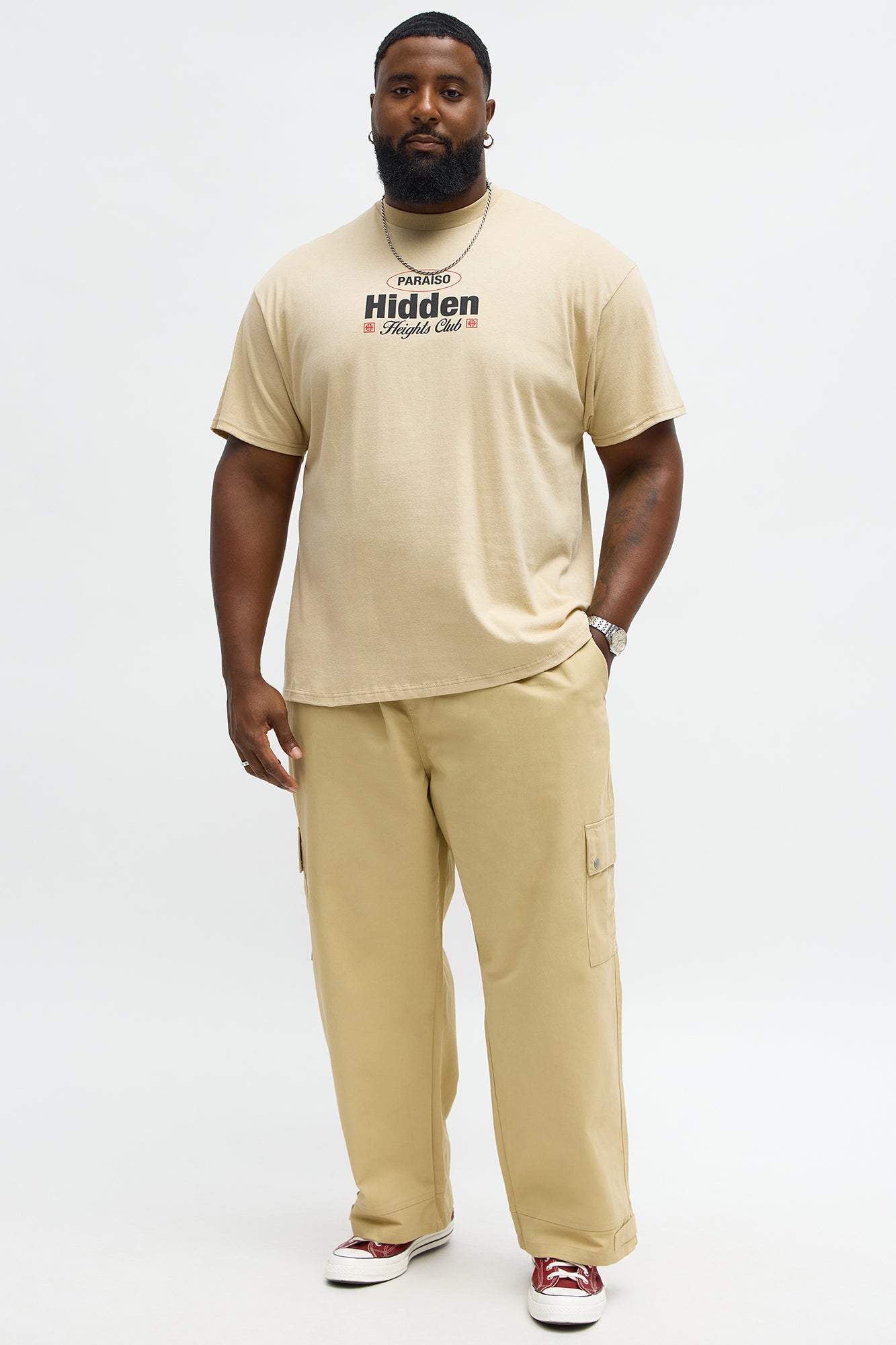 Paraiso Hidden Heights Short Sleeve Tee - Sand