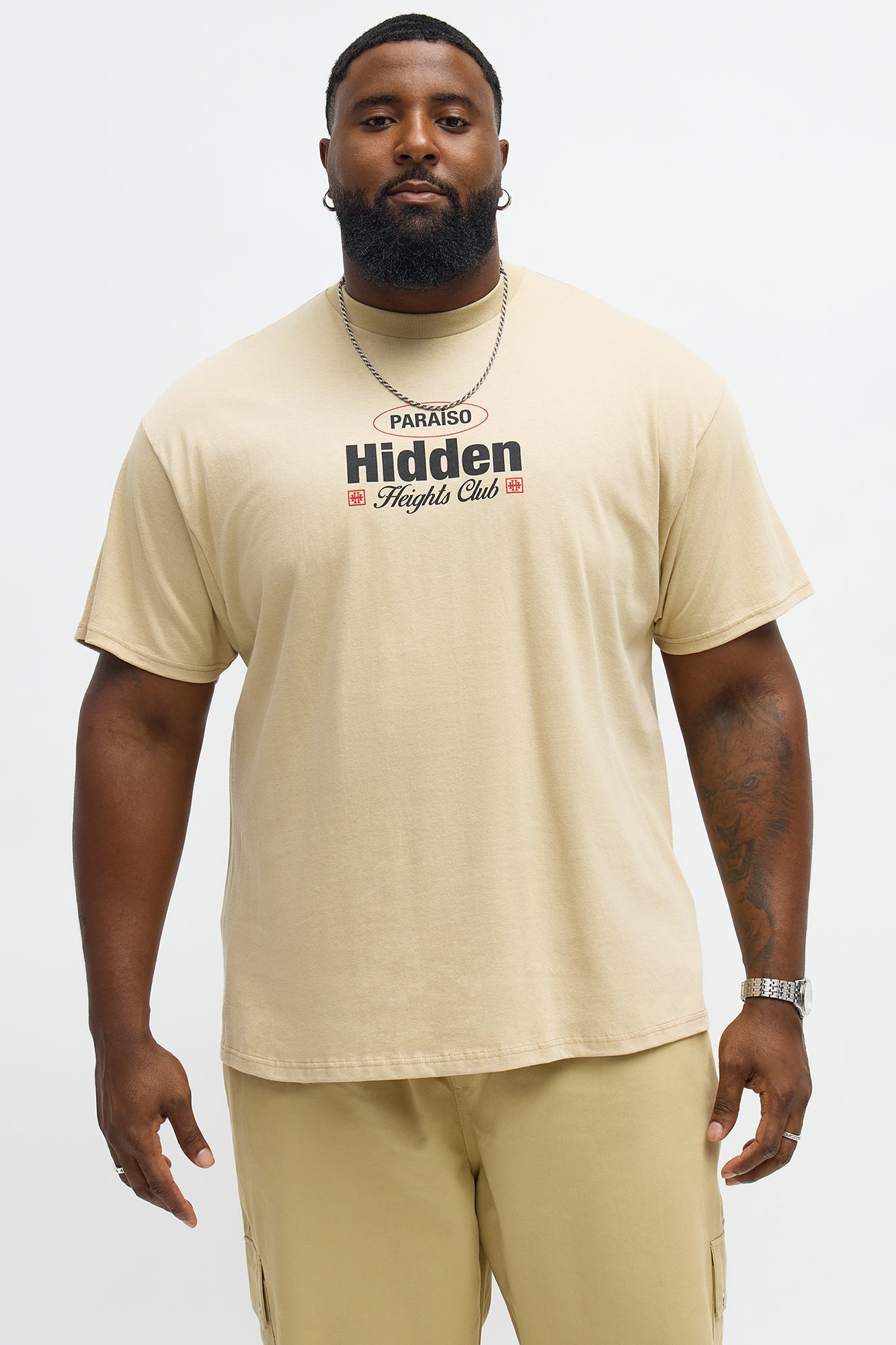 Paraiso Hidden Heights Short Sleeve Tee - Sand