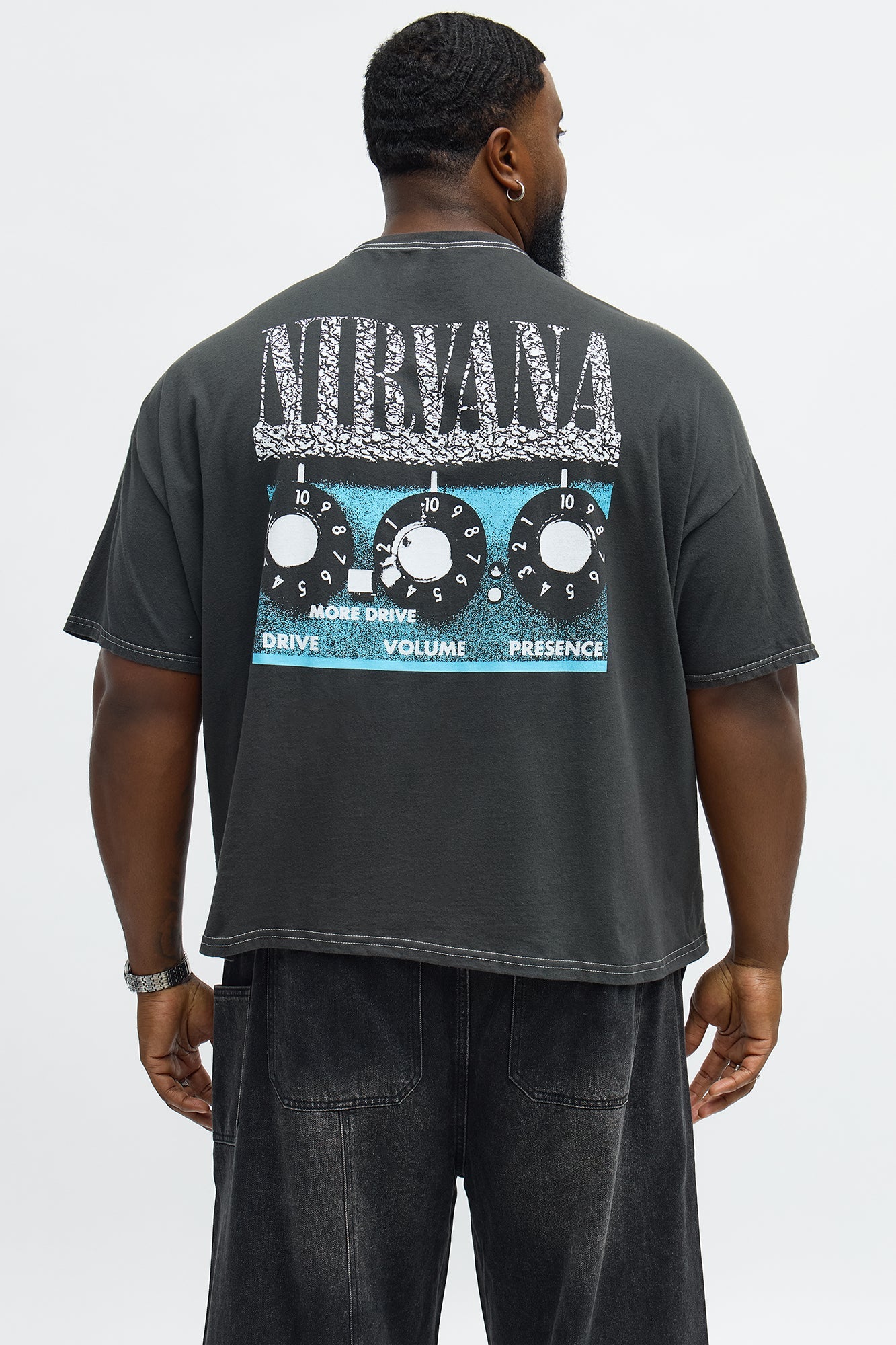 Nirvana NVM Boxy Short Sleeve Tee - Black Wash